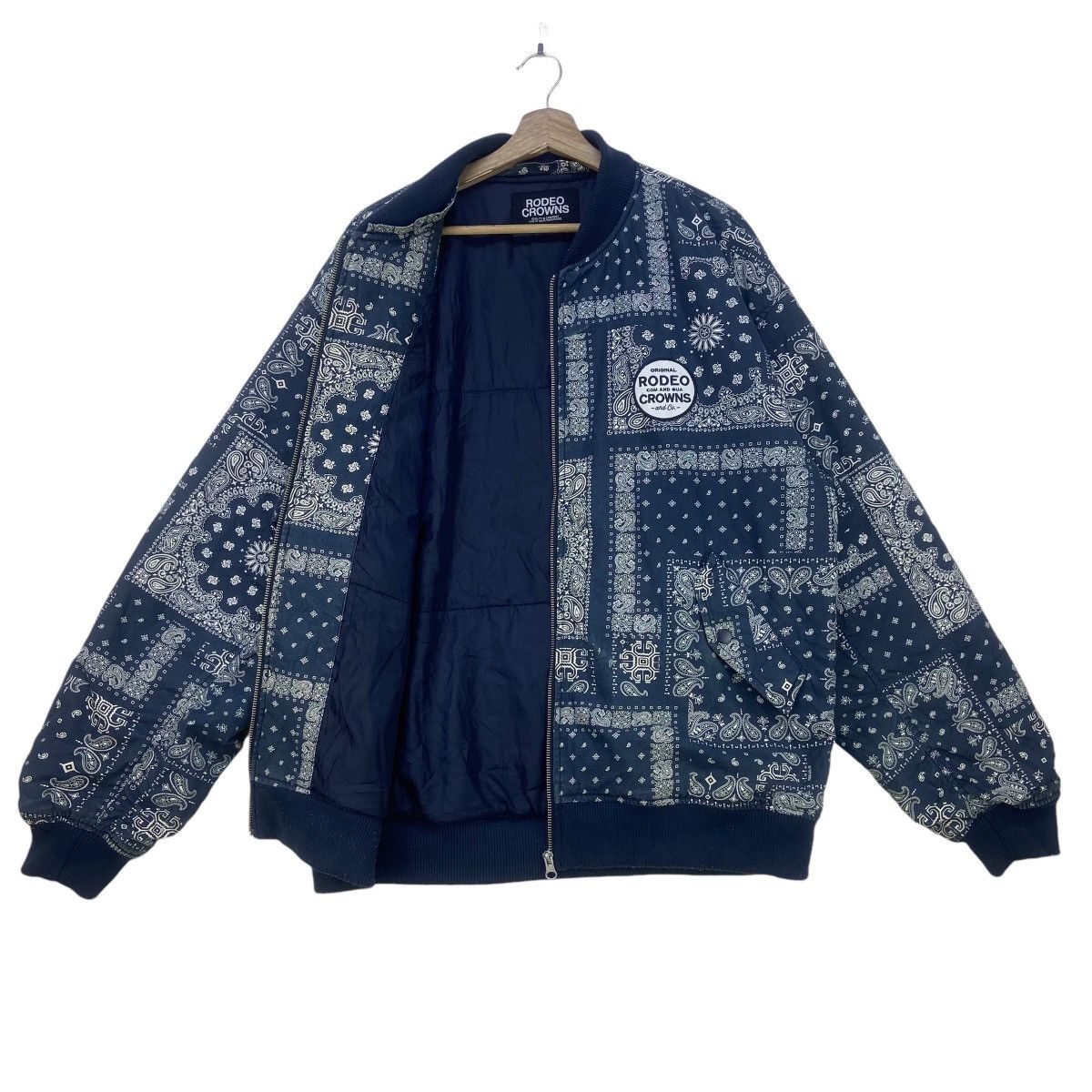 Japanese Brand Rodeo Crowns And Co. Wide Bowl Paisley Bomber Style Size US M / EU 48-50 / 2 - 2 Thumbnail