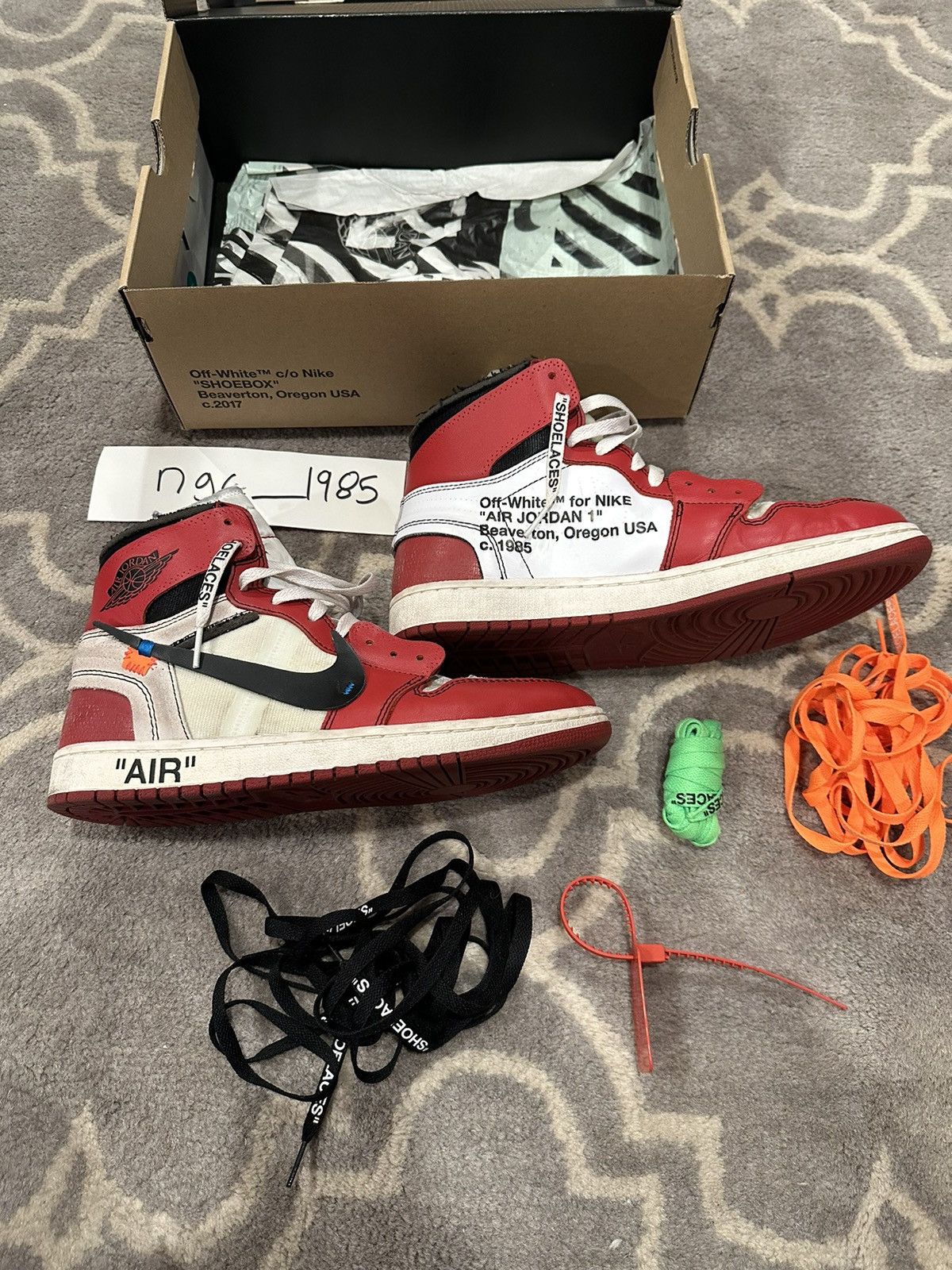 air jordan 1 high chicago off white