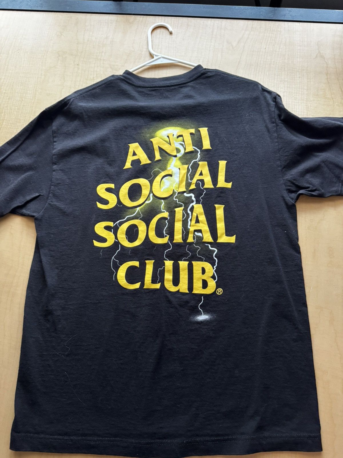Anti Social Social Club Anti Social Social Club Yellow Lighting Tshirt Size US XL / EU 56 / 4 - 1 Thumbnail