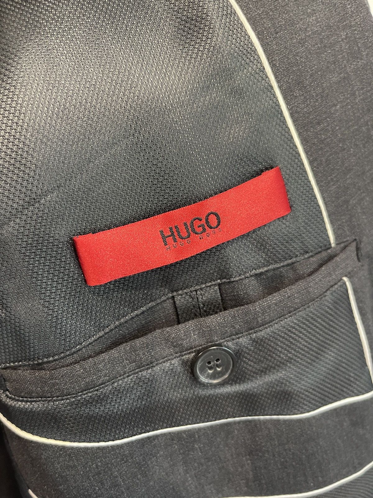 Hugo × Hugo Boss × Vintage Hugo boss classic jacket blazer dark grey 36R Size 36R - 6 Thumbnail