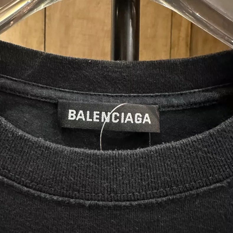 Balenciaga Balenciaga Black and yellow lock letter short sleeve Size US XS / EU 42 / 0 - 4 Thumbnail