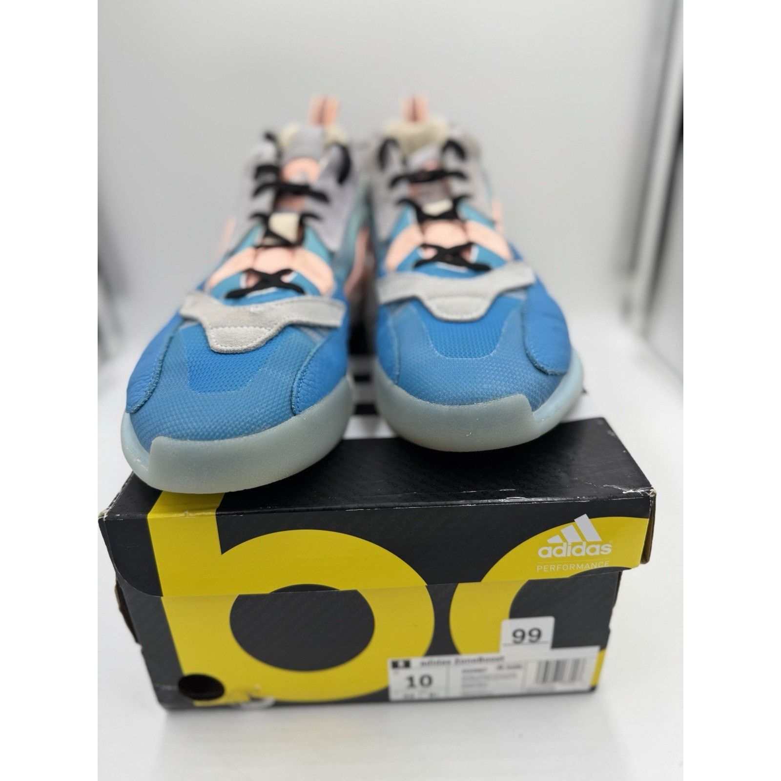 Adidas Size 10 - adidas ZoneBoost Aeroblue Clear Orange bs905 Size US 10 / EU 43 - 1 Thumbnail