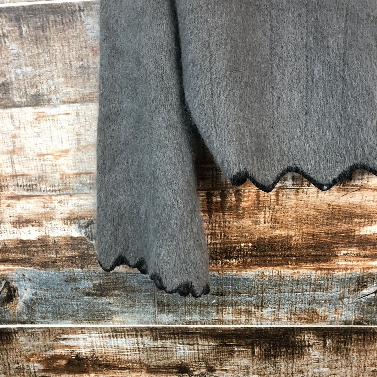 Homespun Knitwear By Rami Us Ji Grey cardigan Knitwear #A2348 Size M / US 6-8 / IT 42-44 - 14 Thumbnail