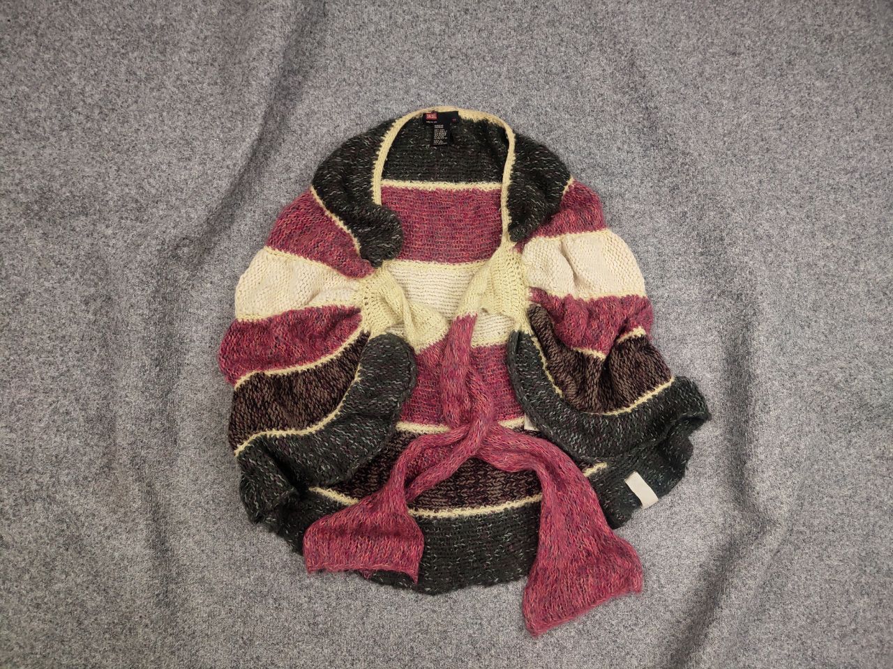 Diesel Vintage Diesel Hand Knit Sweater Wool Mohair Blend Poncho Size ONE SIZE - 1 Thumbnail