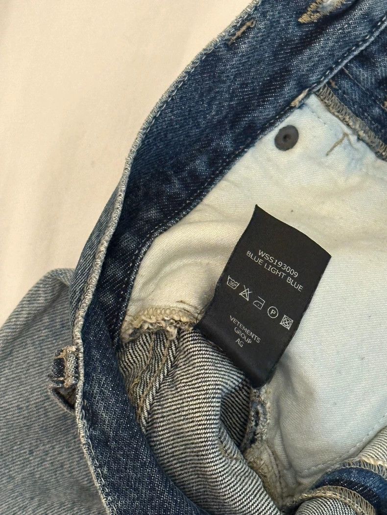 Vetements Vetements size xs Paneled straight leg jeans 2506-Nextarro Size US 28 / EU 44 - 7 Thumbnail