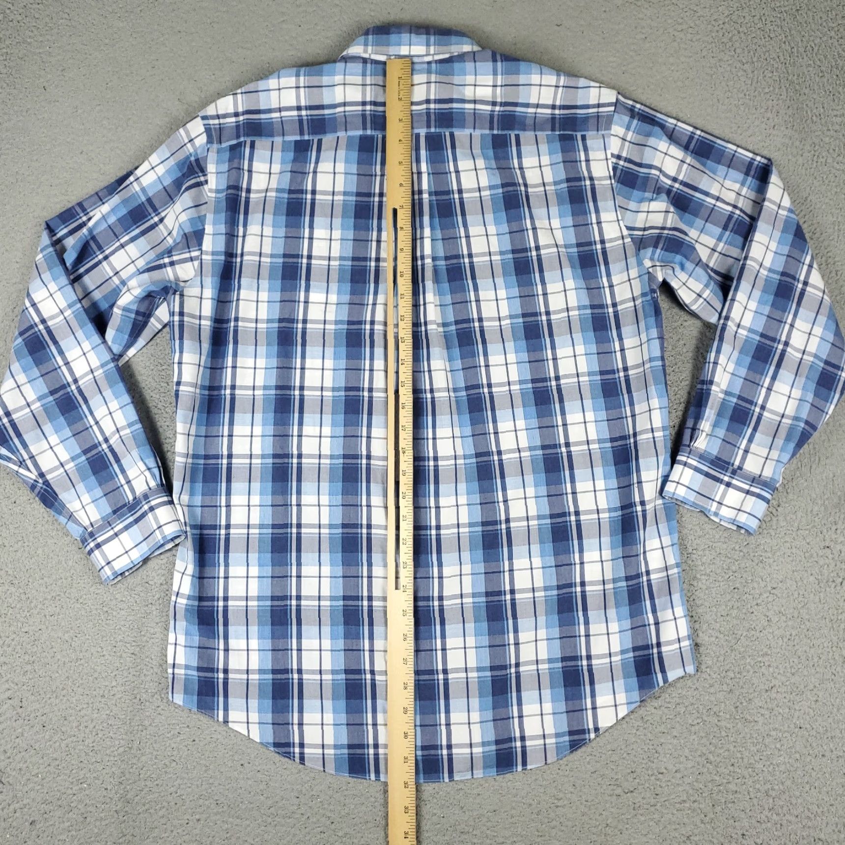 Brooks Brothers Brooks Brothers Shirt Mens Medium Blue Plaid Casual Button Up Long Sleeve Size US M / EU 48-50 / 2 - 3 Thumbnail