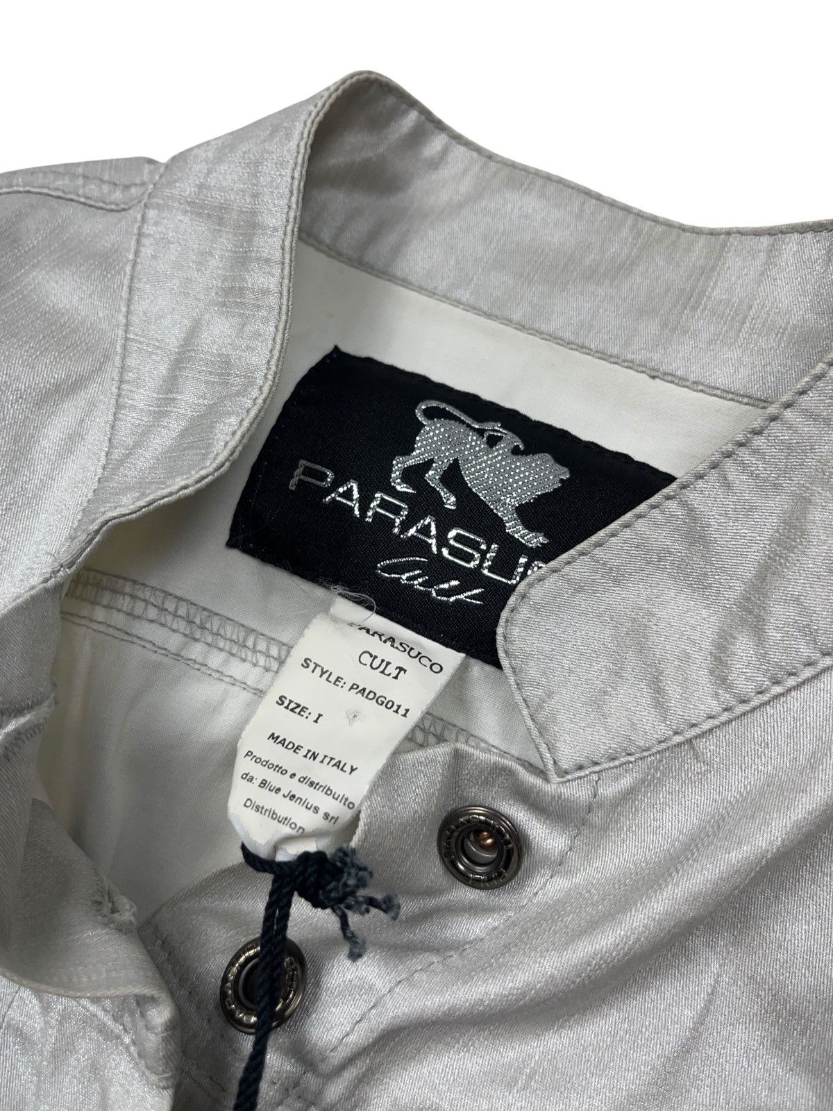 Parasuco Vintage Parasuco Cult Metallic Jacket Button Up Studded y2k Size S / US 4 / IT 40 - 6 Thumbnail