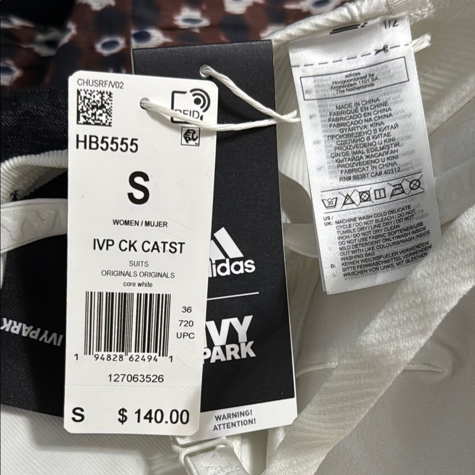 Ivy Park NWT IVY PARK x ADIDAS Core White Knit Catsuit Jumpsuit Size 28" / US 6 / IT 42 - 9 Thumbnail