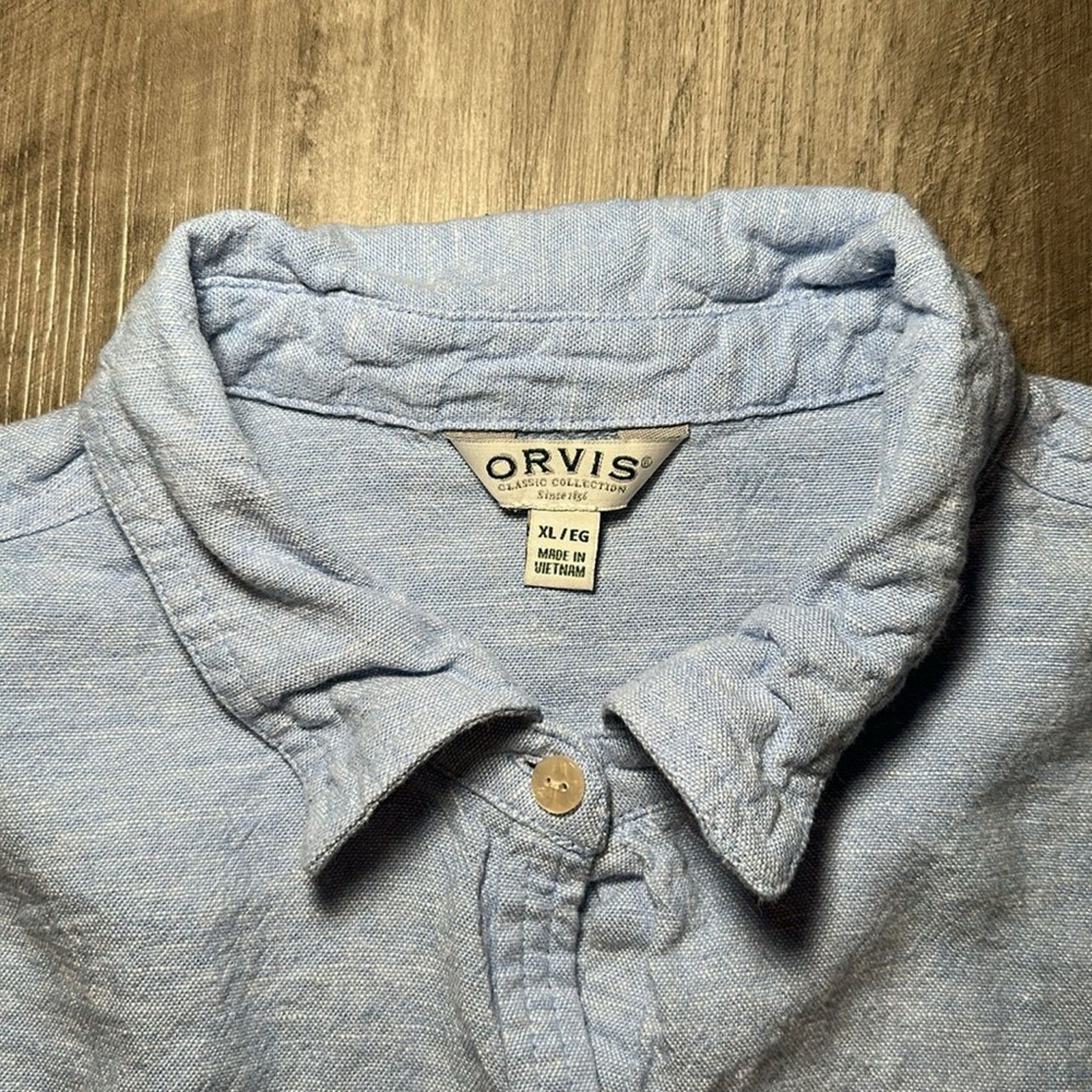 Orvis Orvis Classic Collection Linen Blend Long Sleeve Button - XL Size XL / US 12-14 / IT 48-50 - 5 Thumbnail