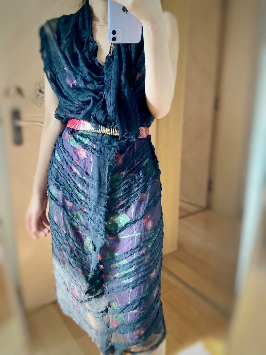 Simona Tagliaferri Simona Tagliaferri Destructed Silk-Blend Dress M Unisex Size M / US 6-8 / IT 42-44 - 1 Thumbnail