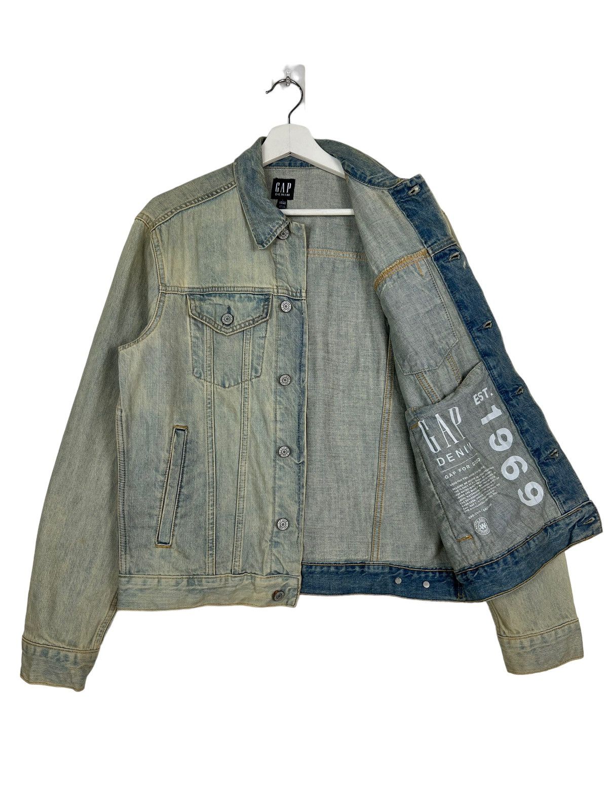 Gap × Vintage 🔥 VINTAGE GAP TRUCKER DENIM JACKET Size US S / EU 44-46 / 1 - 8 Thumbnail