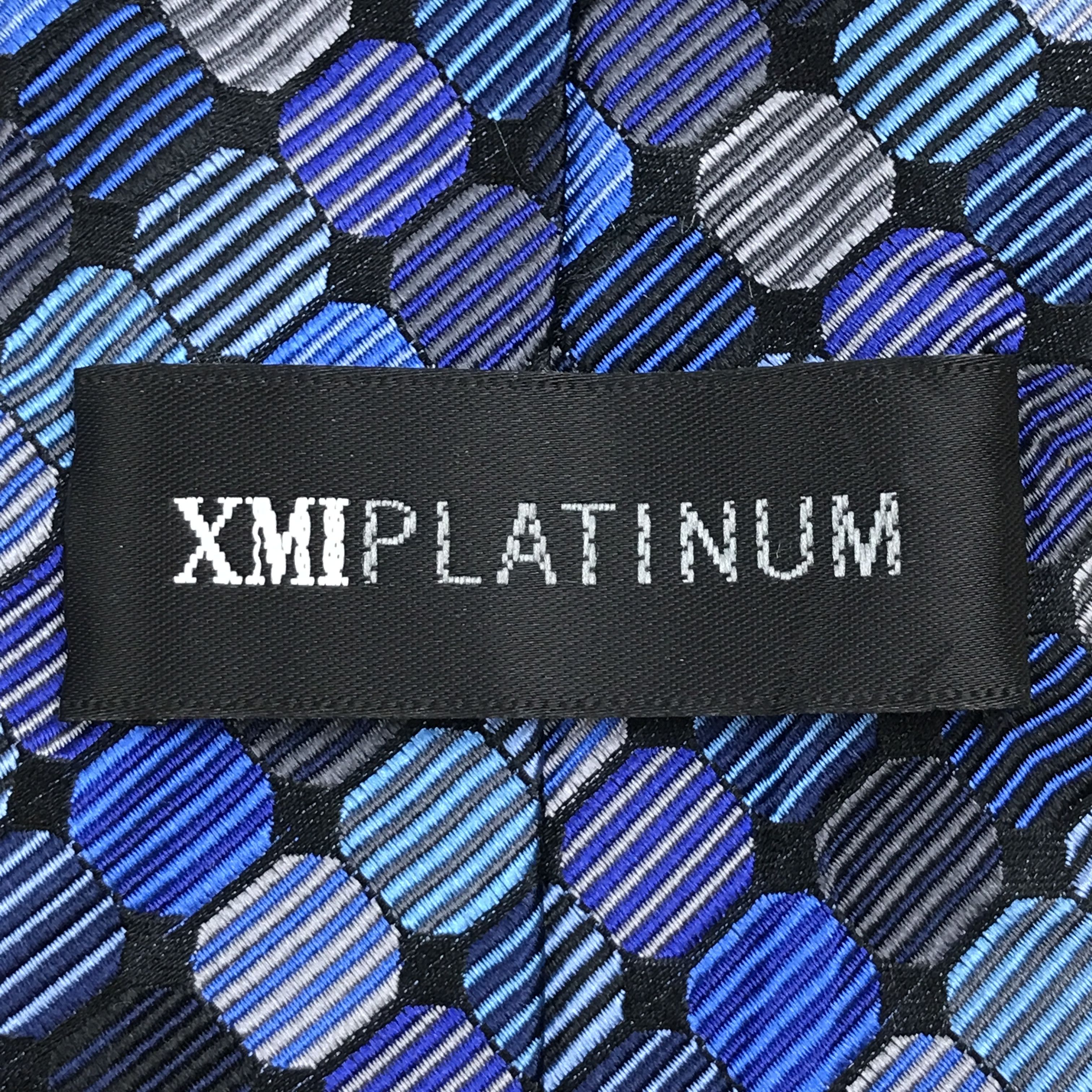 Vintage Vintage XMIPlatinum Silk Necktie Size ONE SIZE - 6 Thumbnail