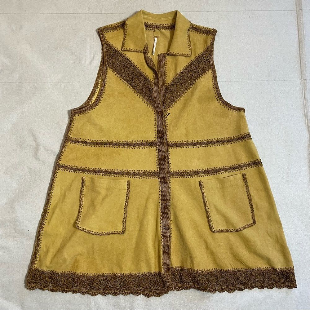 Free People New Free People Adeline Goat Leather Mini Dress Vest Size M Size M / US 6-8 / IT 42-44 - 5 Thumbnail