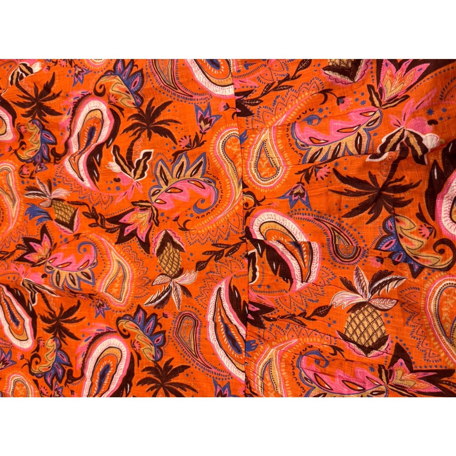 Boden Boden Tiered Maxi Skirt Women’s 8L Long Orange Paisley Cotton Boho Maxi Skirt USA 8L Womens Size 30" / US 8 / IT 44 - 7 Thumbnail