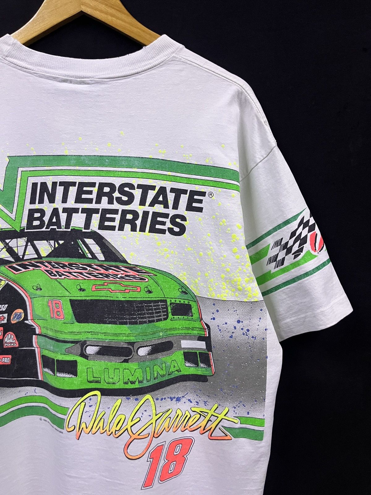 NASCAR Vintage 1992 nascar Dale Jarrett Interstate Batte Size US XL / EU 56 / 4 - 9 Thumbnail