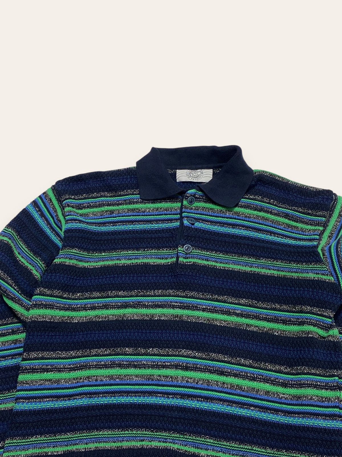 Vintage 90s Vintage Multi Coloured 3D Cable Knit Sweater Grunge Size US M / EU 48-50 / 2 - 2 Thumbnail
