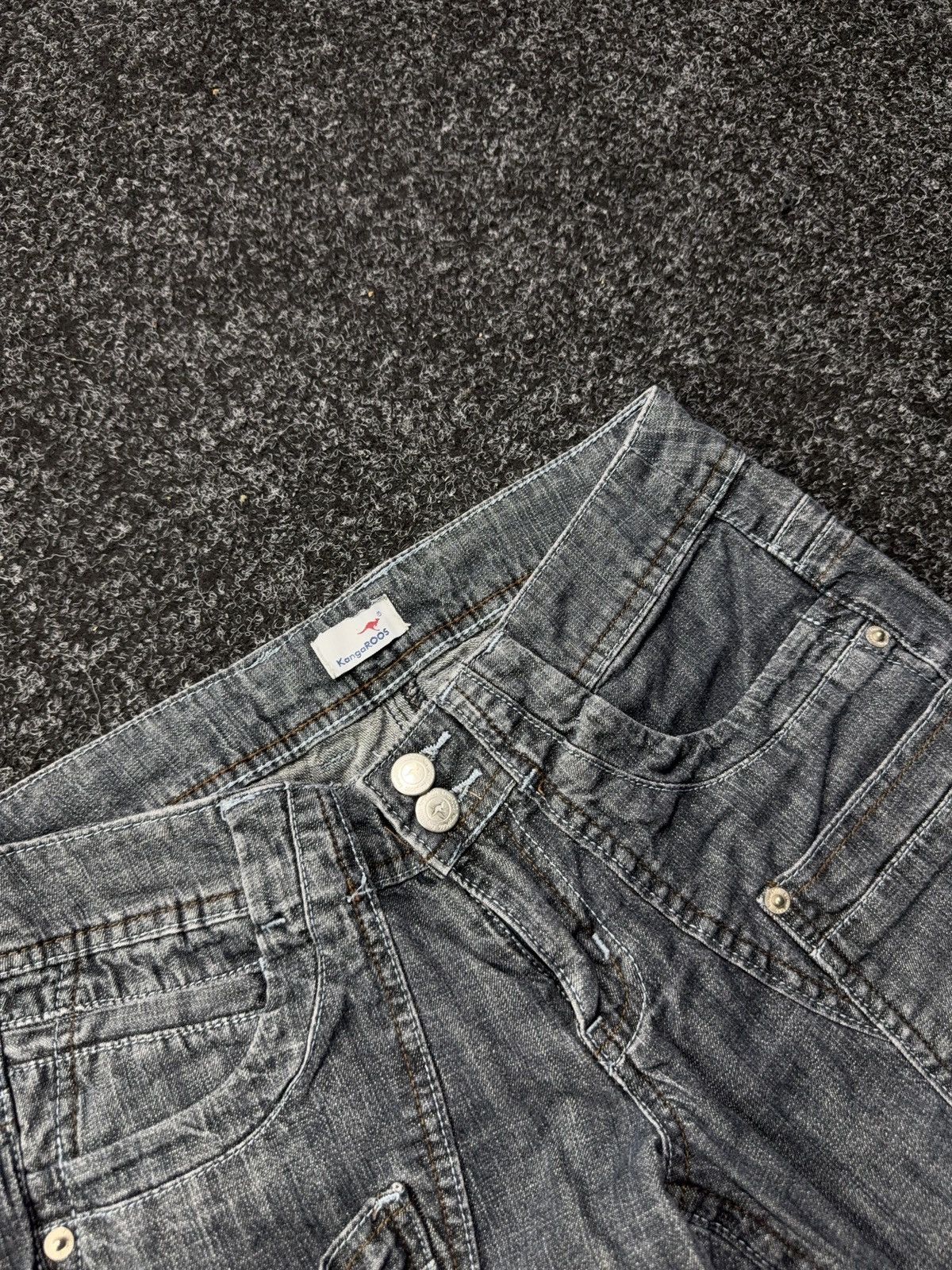 KangaROOS Retro 90s KangaROOS Y2K utility wide leg faded denim jeans Size 28" / US 6 / IT 42 - 7 Thumbnail