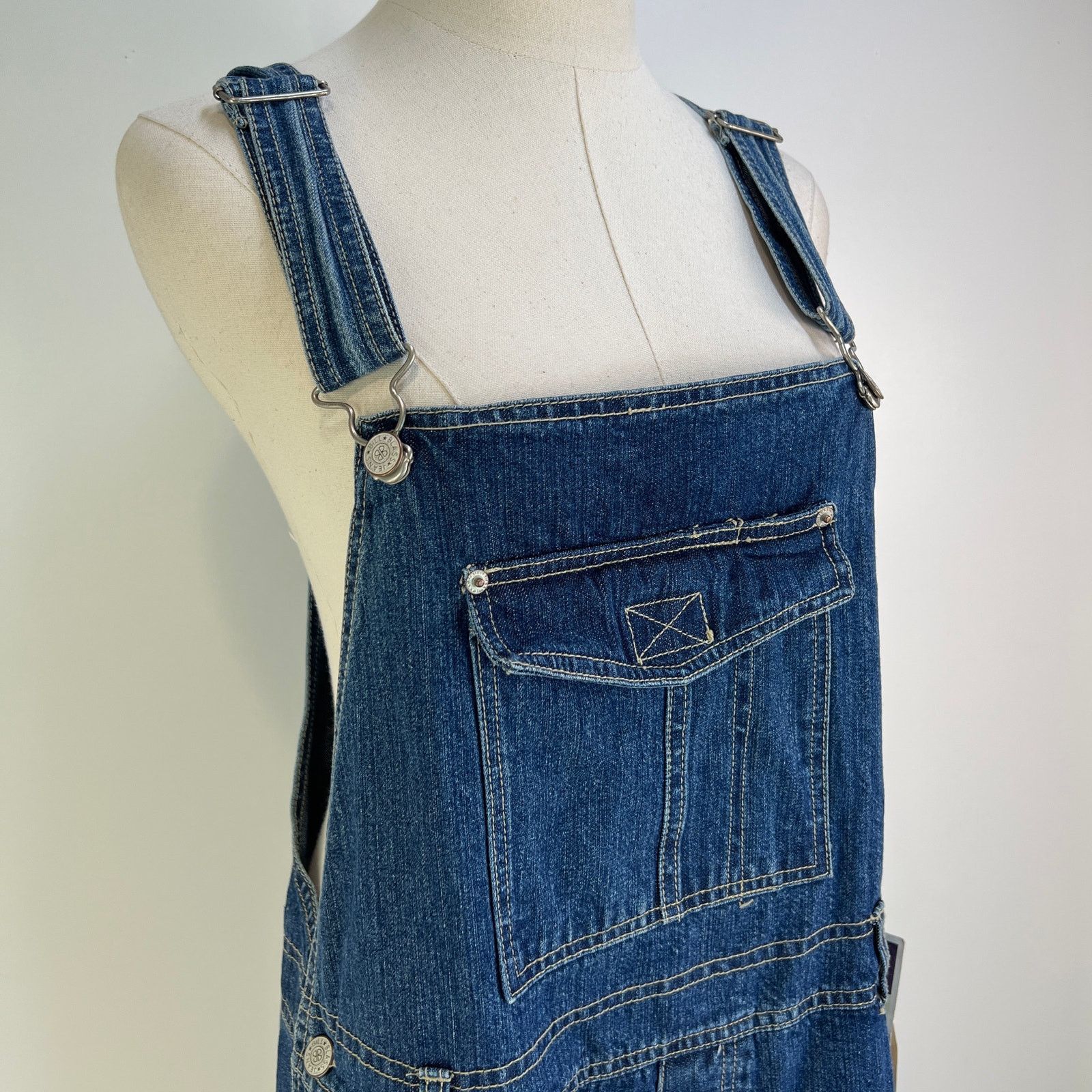 Bill Blass × Vintage Vintage Bill Blass Jeans Deadstock Denim Overalls Blue Size 34" / US 12 / IT 48 - 2 Thumbnail