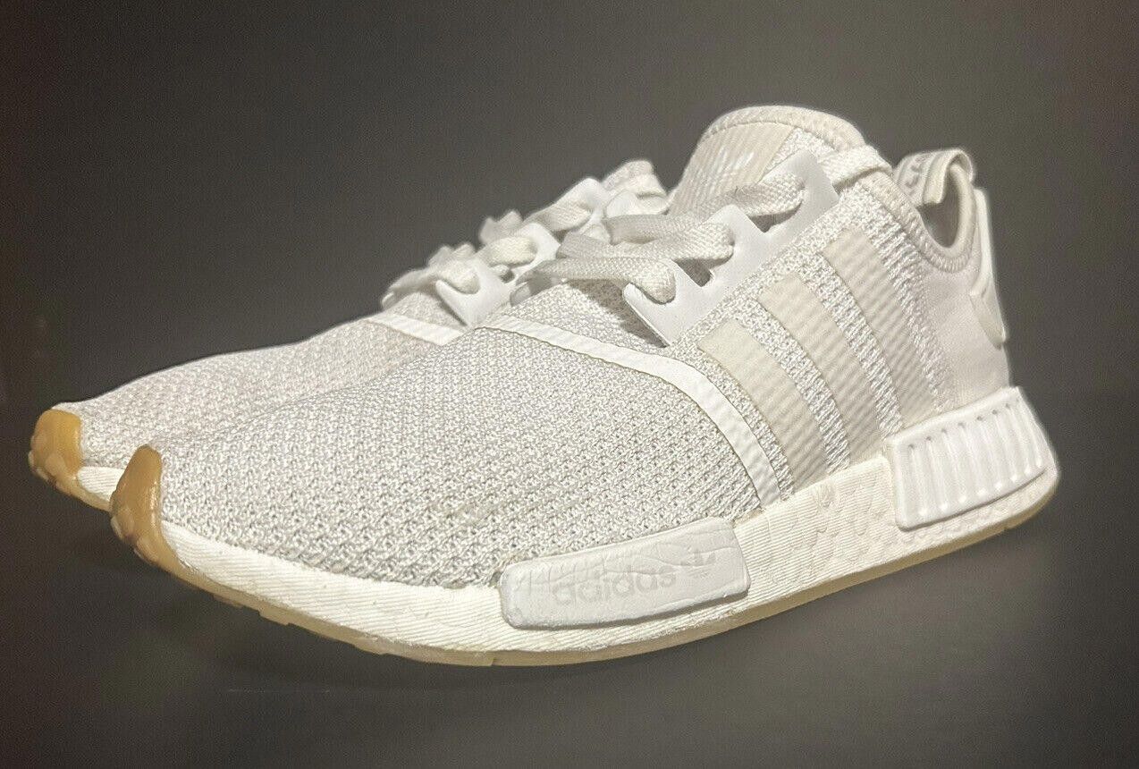 Adidas Originals Men's NMD_R1 D96635 White White Gum - Sz 9