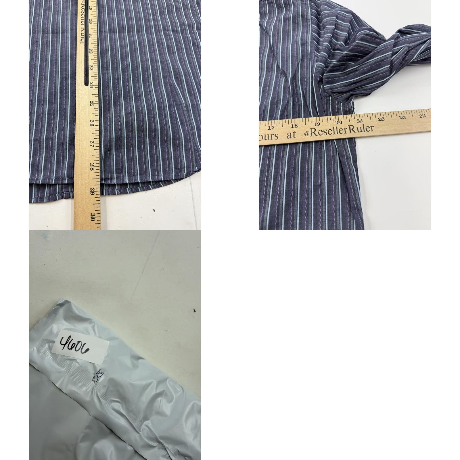 Hugo Boss BOSS Hugo Boss Shirt Mens M Gray Striped Long Sleeve Regular Fit Dress Top Size US M / EU 48-50 / 2 - 8 Thumbnail