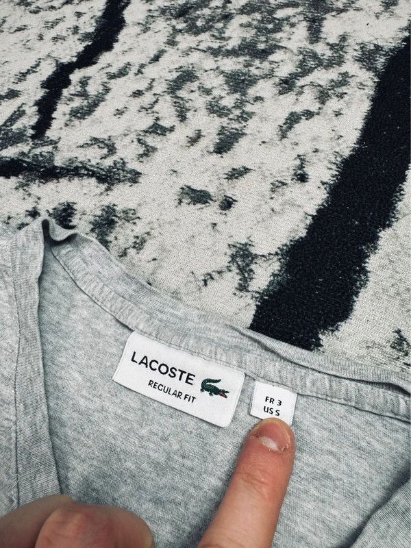 Lacoste Lacoste basic logo t-shirt gray S Size US S / EU 44-46 / 1 - 5 Thumbnail