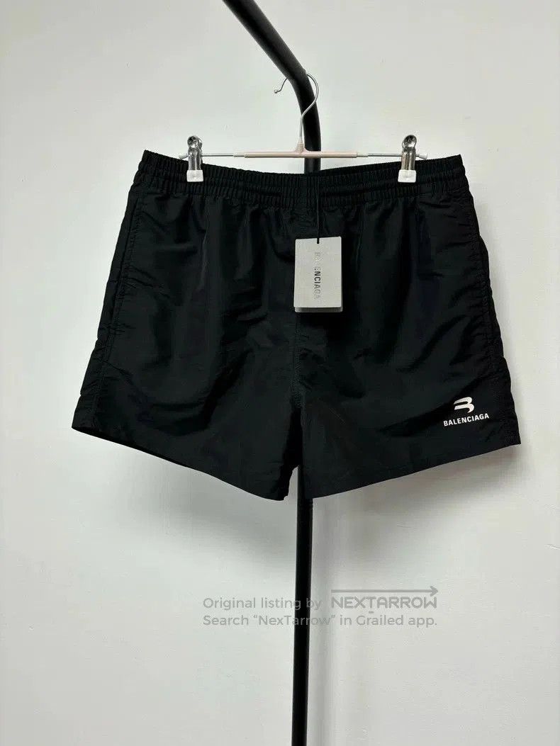 Balenciaga Balenciaga Sport B Black Athletic Shorts. Size US 30 / EU 46 - 1 Thumbnail