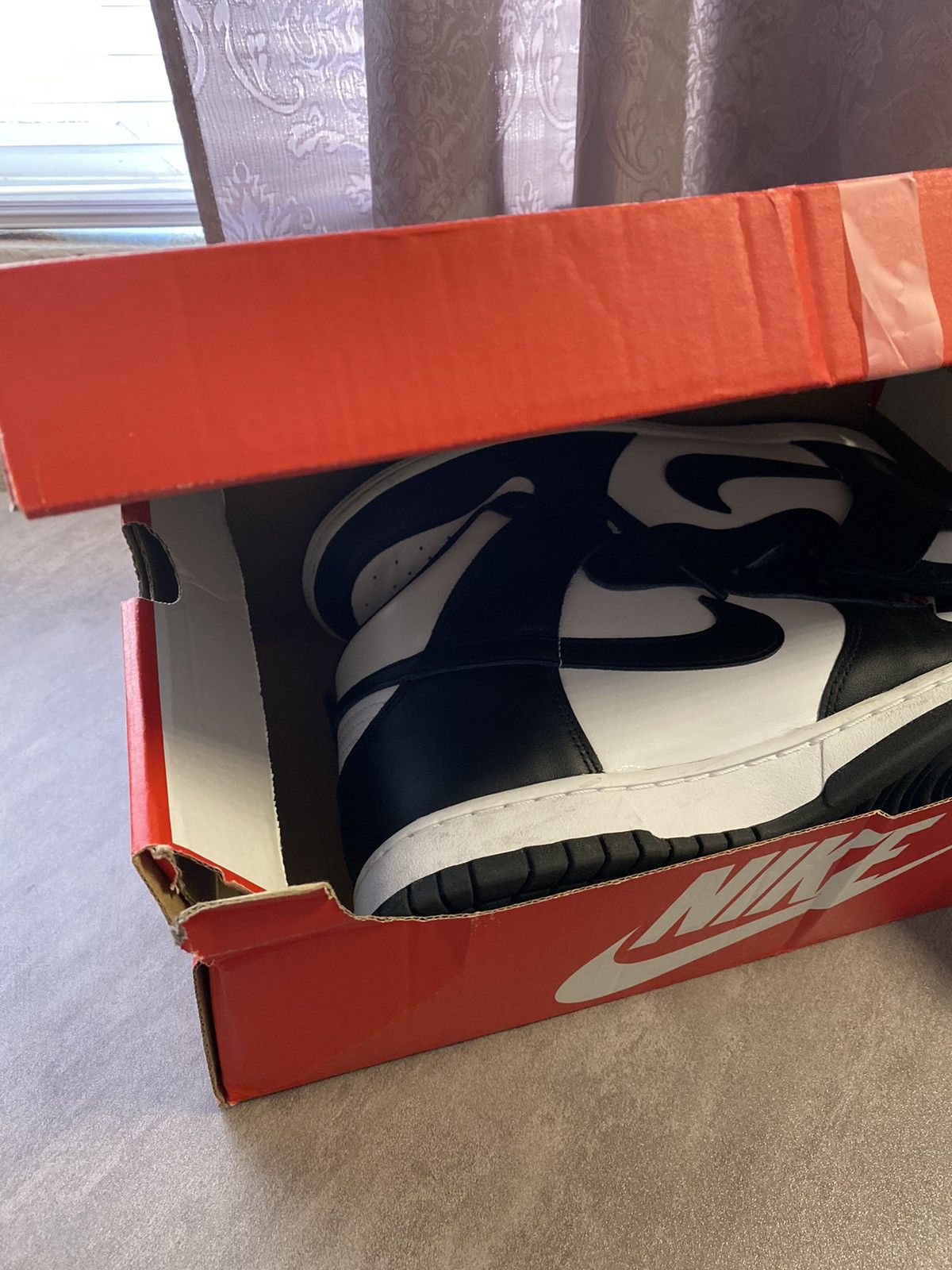 Jordan Brand × Nike Nike Dunk High Panda 2021 Size US 12 / EU 45 - 11 Thumbnail