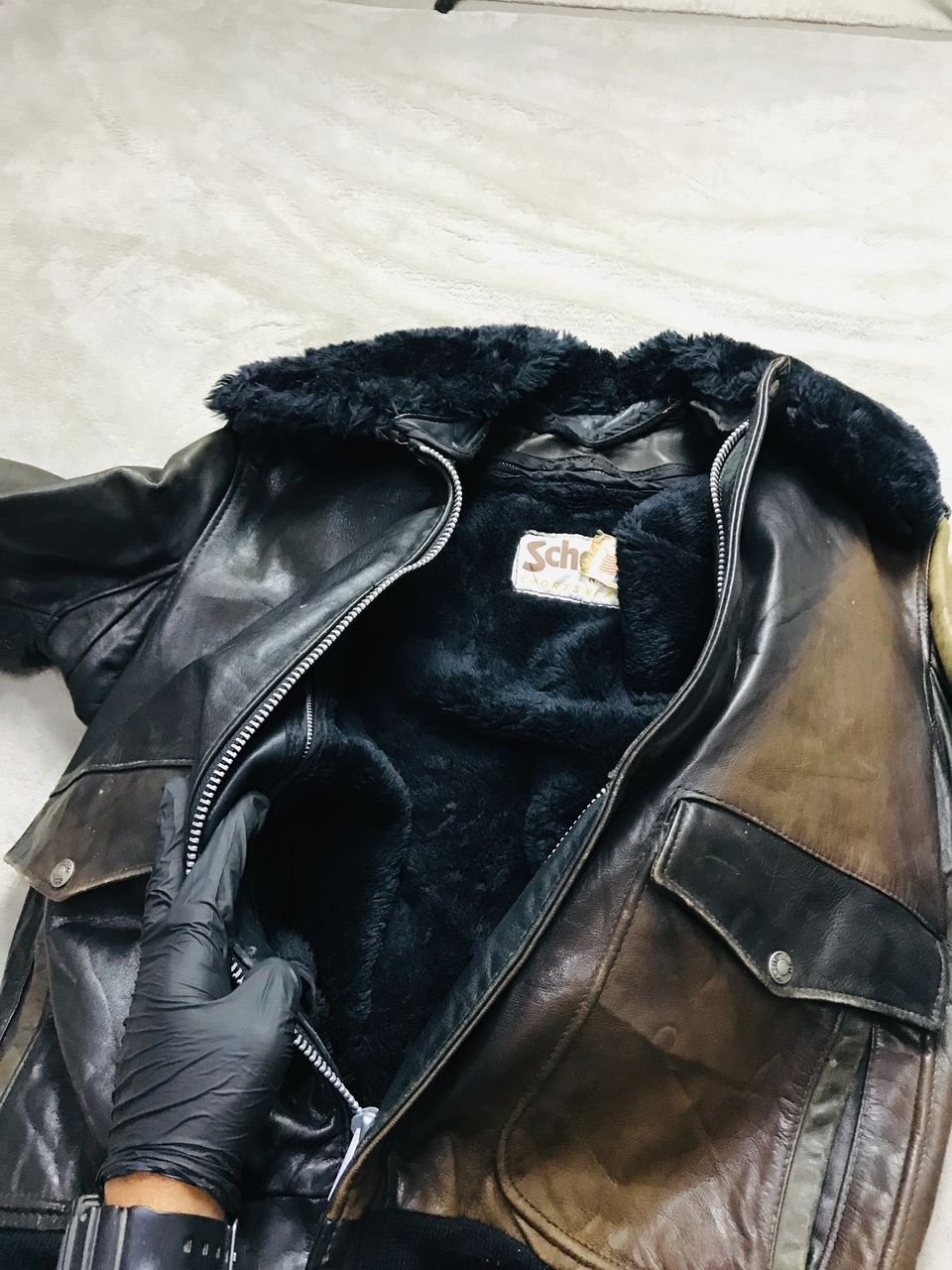 Schott Vintage Schott 2 Tone NYC Leather Jacket Size US M / EU 48-50 / 2 - 10 Thumbnail