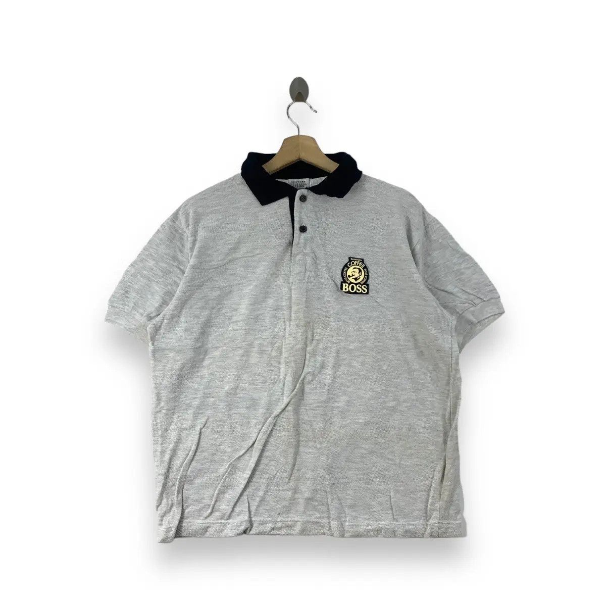 Vintage Vintage SUNTORY COFFEE BOSS Embossed Polo Tee Size US XXL / EU 58 / 5 - 1 Thumbnail