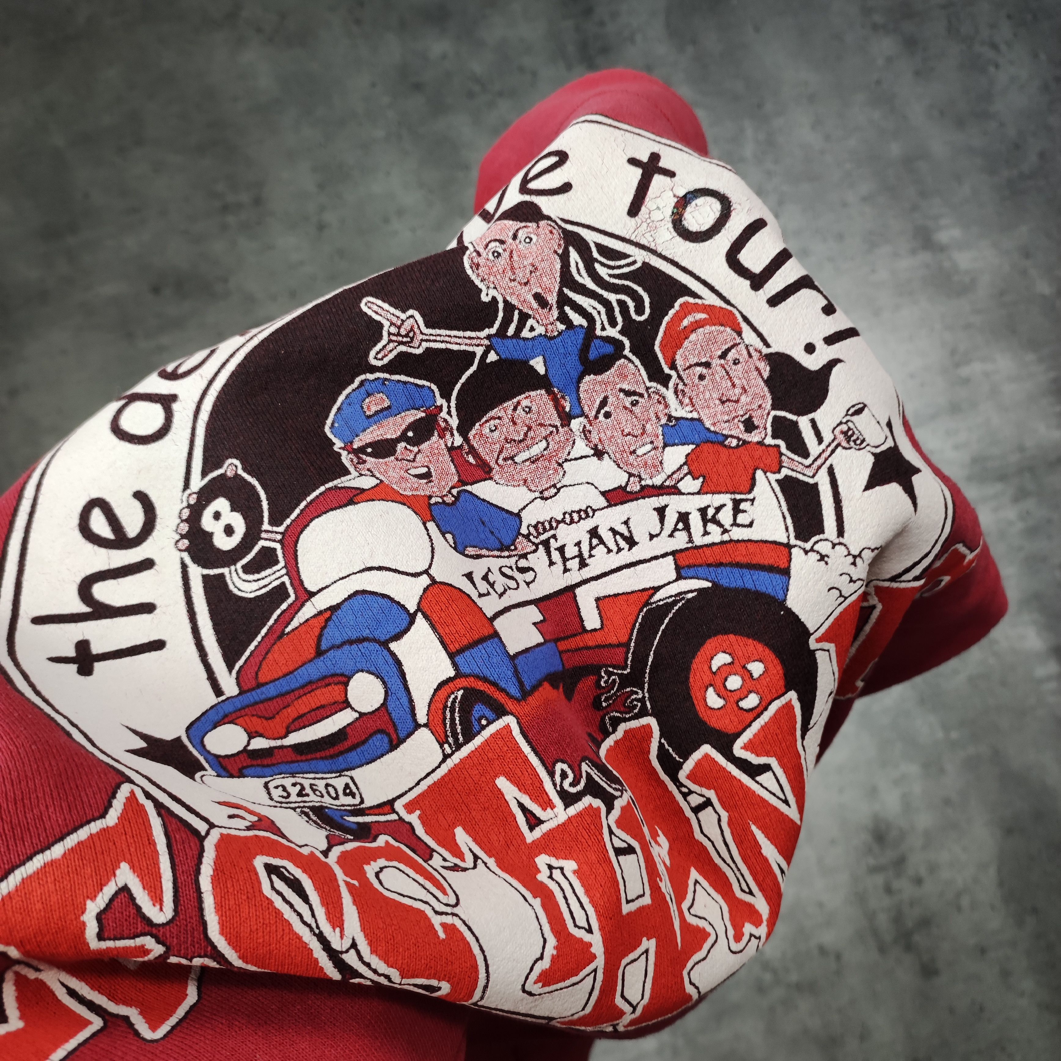 Vintage RARE 90s Less Than Jake Merch Promo Red Hoodie