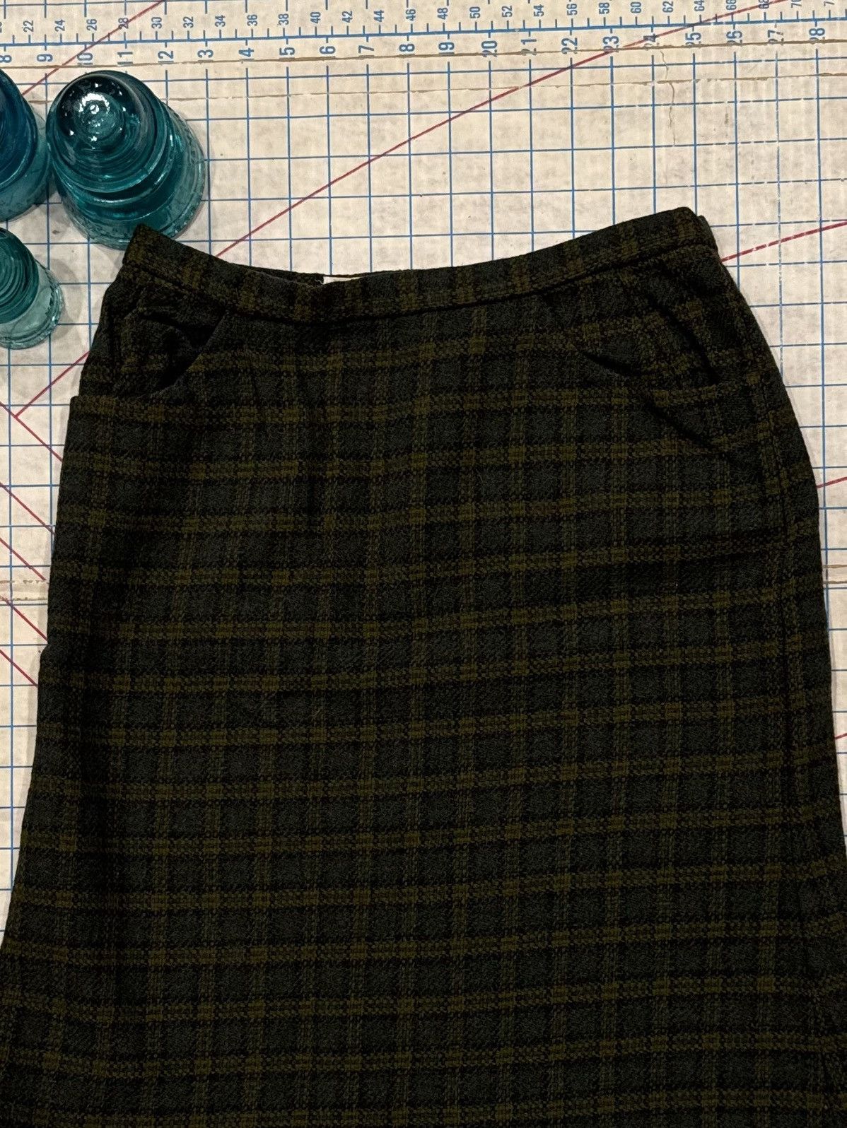 Pendleton Vintage Pendleton Wool Plaid Skirt Size 16 Made in USA Green Size 38" / US 16 / IT 52 - 3 Thumbnail
