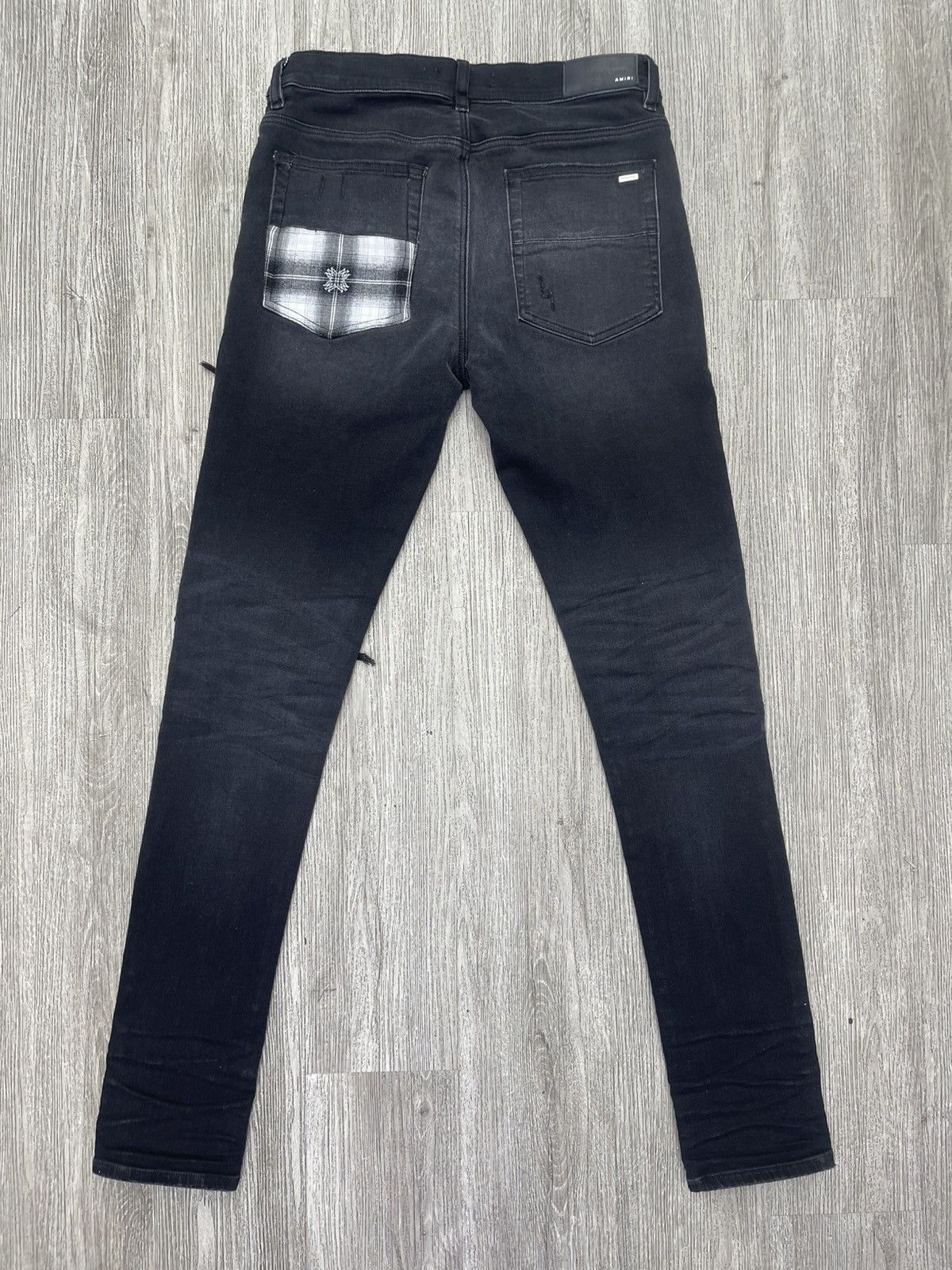 Amiri Amiri Mx1 Black/white jean Size US 32 / EU 48 - 2 Thumbnail
