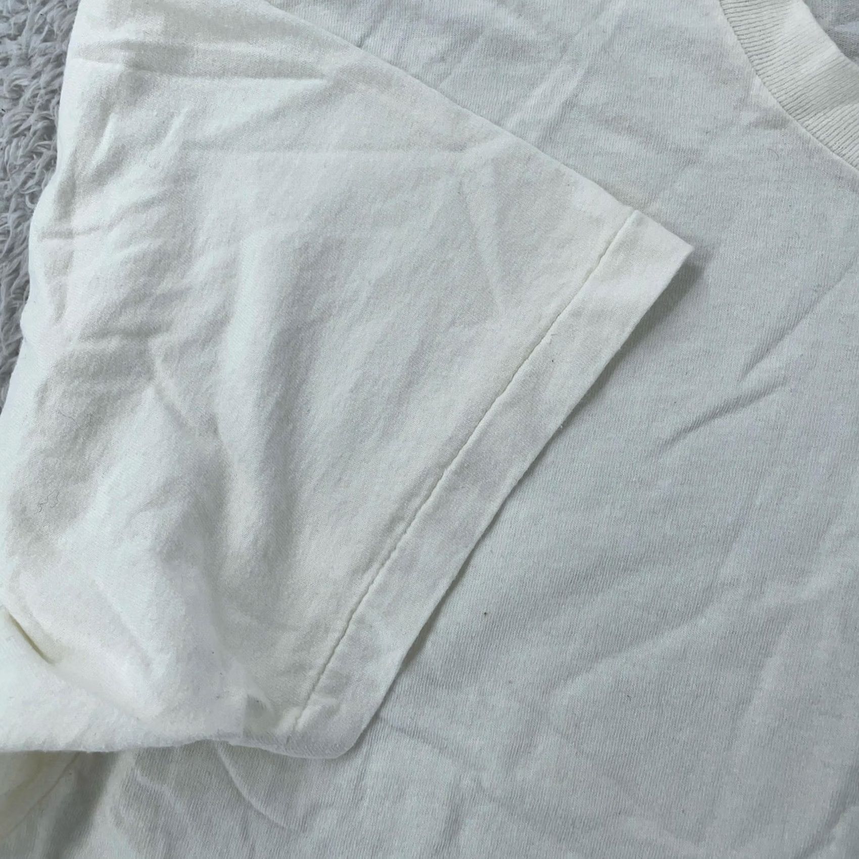 Hanes Vintage Hanes Shirt Mens Medium White Cotton Crew Neck Short Sleeve Tee Size US M / EU 48-50 / 2 - 3 Thumbnail
