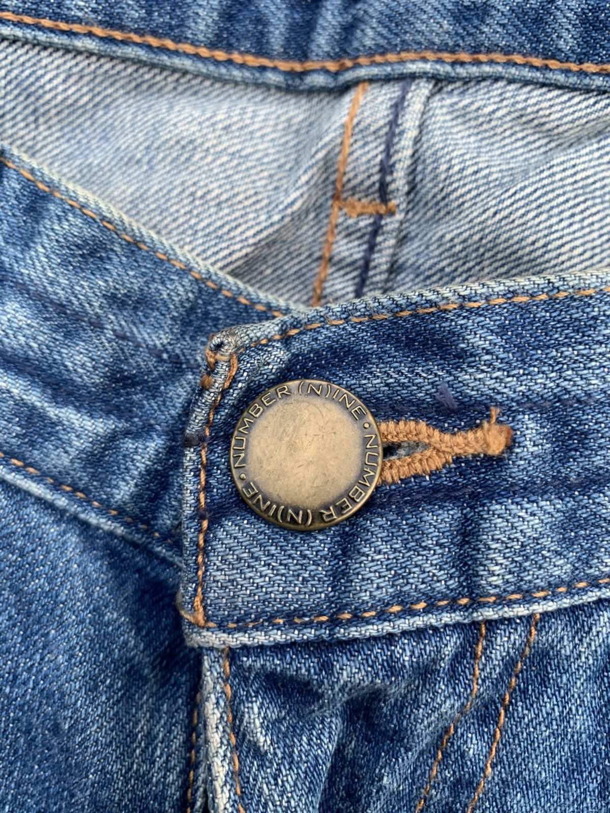 Kapital NUMBER (N)INE PATCHWORK MUSIC NOTE DISTRESSED DENIM JEANS Size US 30 / EU 46 - 8 Thumbnail