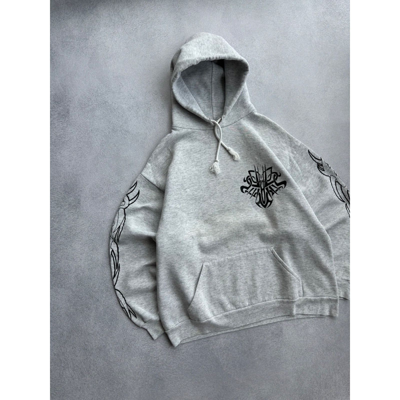 Tribal Streetwear VTG Tribal Streetwear USA Grey Logos Hoodie Size US S / EU 44-46 / 1 - 8 Thumbnail