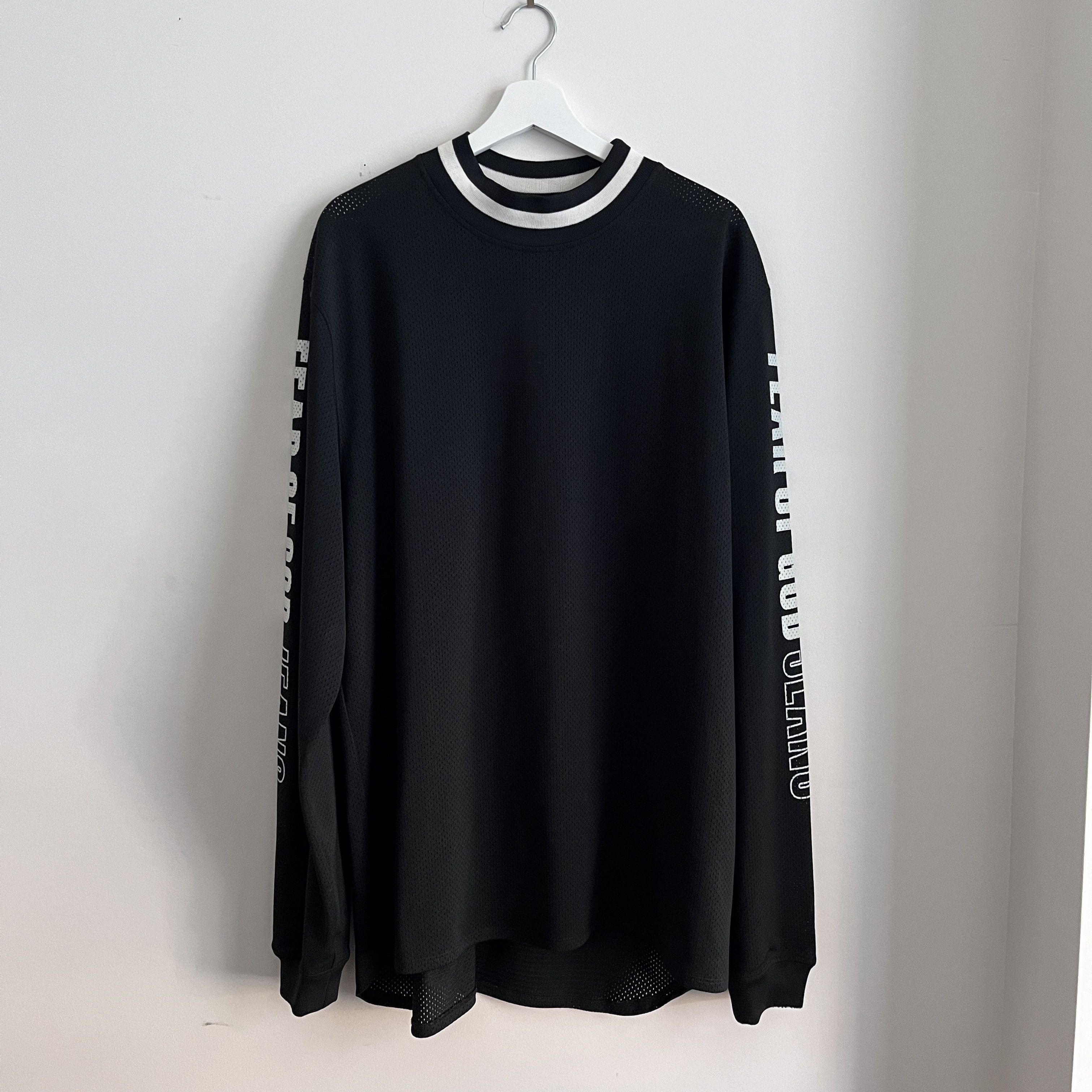 Image of Fear Of God Jeans Mesh Longsleeve in Black, Men's (Size XL)