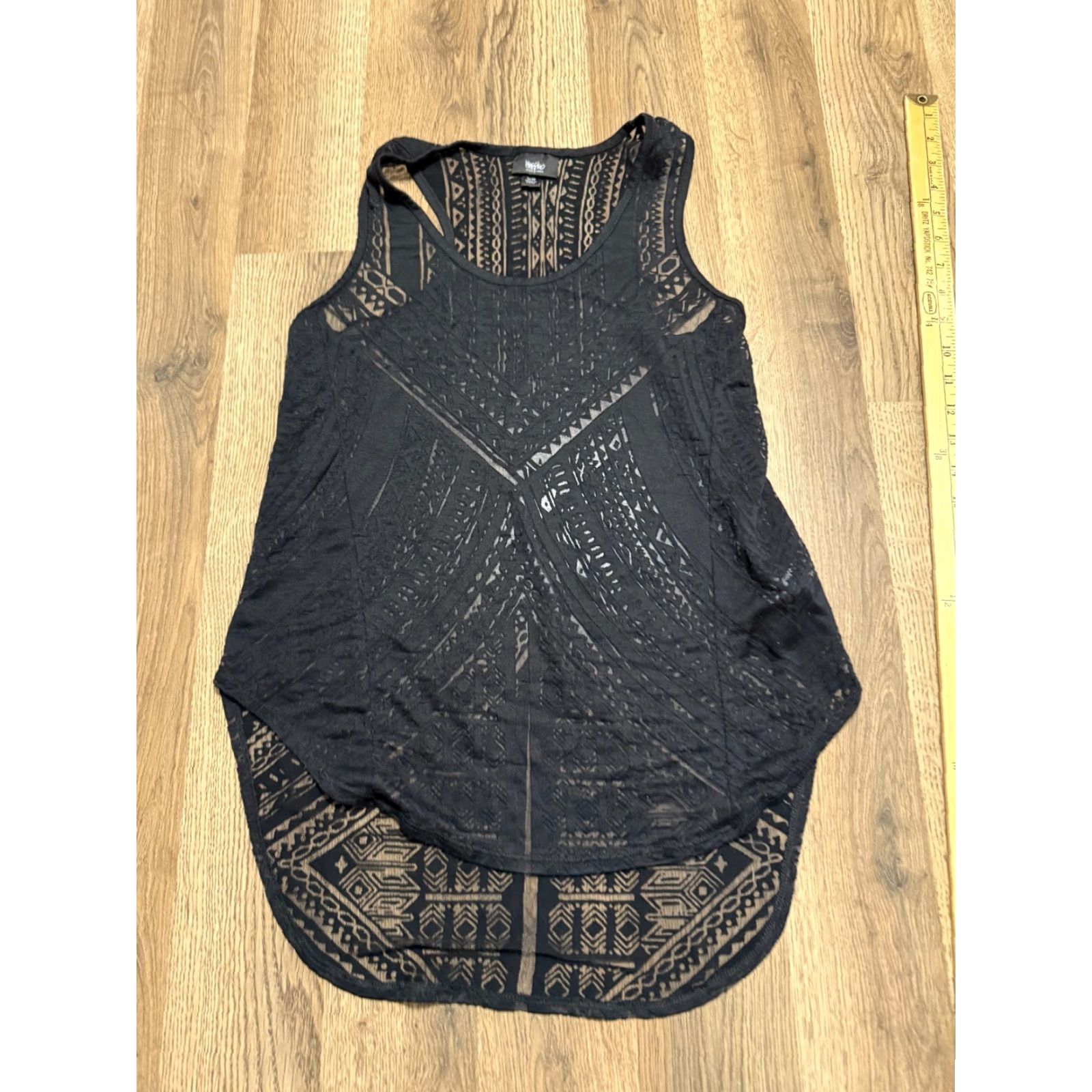 Mossimo Mossimo Tank Top Women's XS Black See Trough Scoop Neck Tank Top, Mossimo Tank Top, Women's Size XS, Black, See Trough, Scoop Neck Size XS / US 0-2 / IT 36-38 - 2 Thumbnail