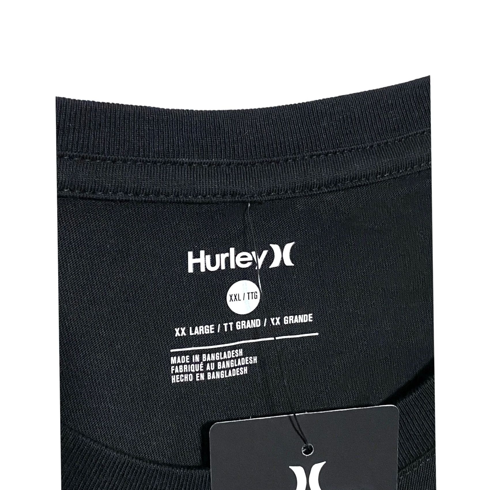 Hurley Hurley Spell Out Logo Black T Shirt Mens XXL Surf Skate Y2K Summer Beach NWT Size US XXL / EU 58 / 5 - 5 Thumbnail
