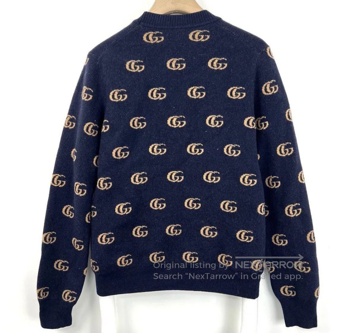 Gucci Blue Patterned Button-Up Cardigan Size S. Size US S / EU 44-46 / 1 - 2 Thumbnail