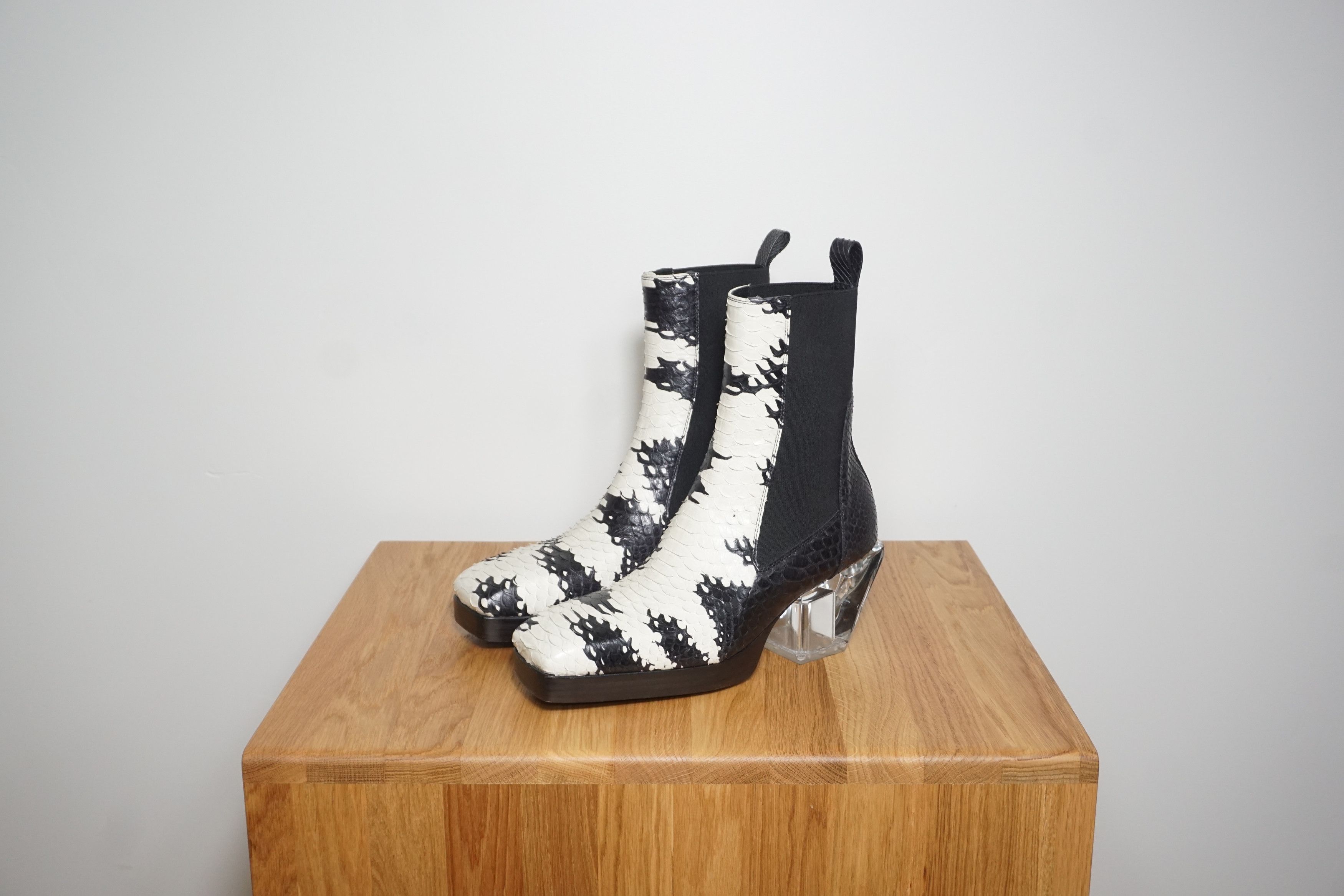 Rick Owens Python SS22 Fogachine Heeled Sliver Size US 8 / IT 38 - 1 Thumbnail