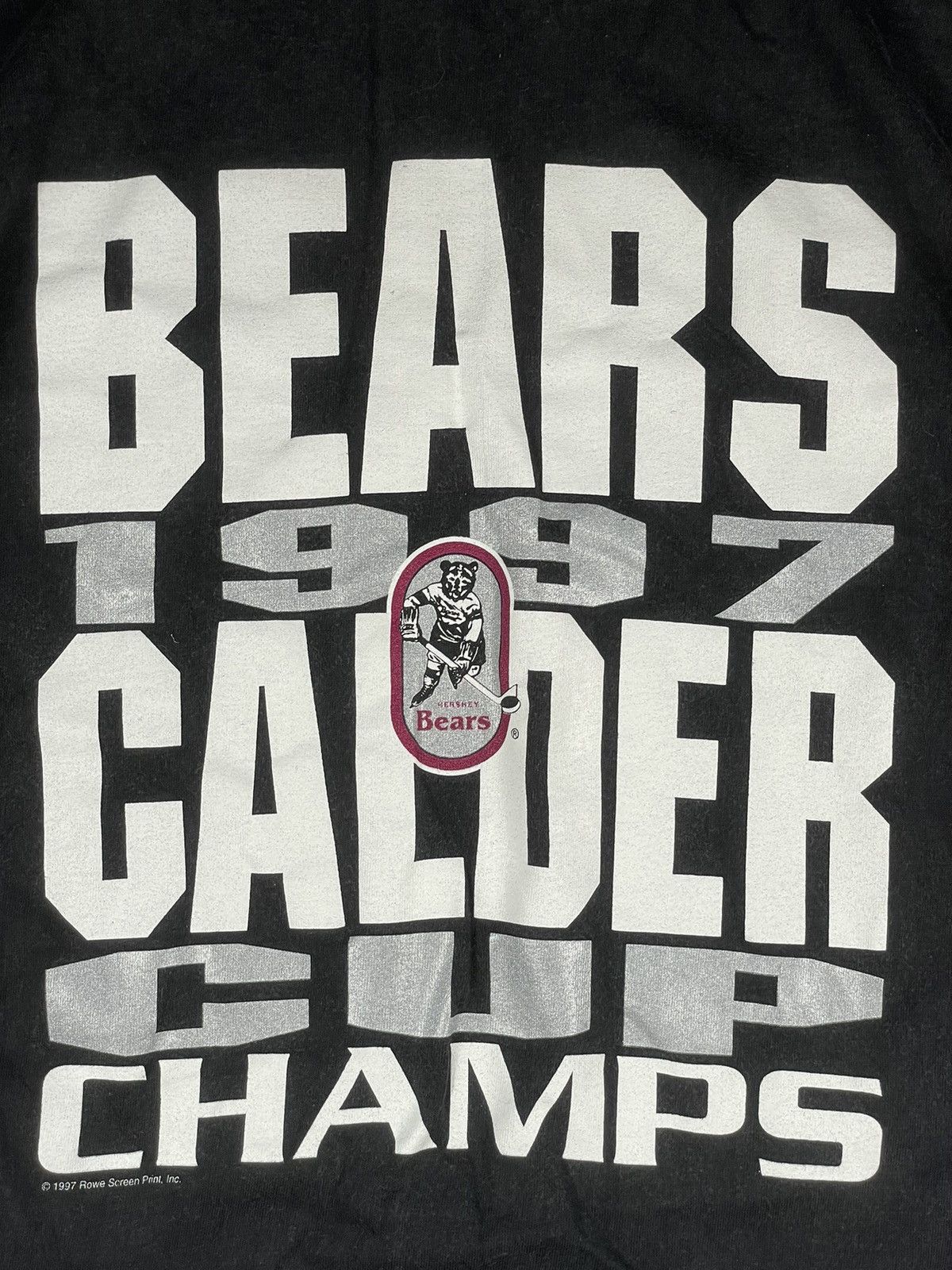 Vintage 1997 Hershey Bears Calder Cup Champions rare t shirt hockey Size US L / EU 52-54 / 3 - 2 Thumbnail