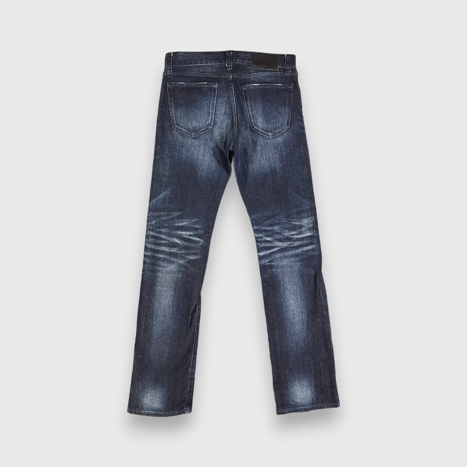 Japanese Brand Uniqlo S001 Jeans Blue Slim Fit Denim -J2847 Size US 33 - 2 Thumbnail