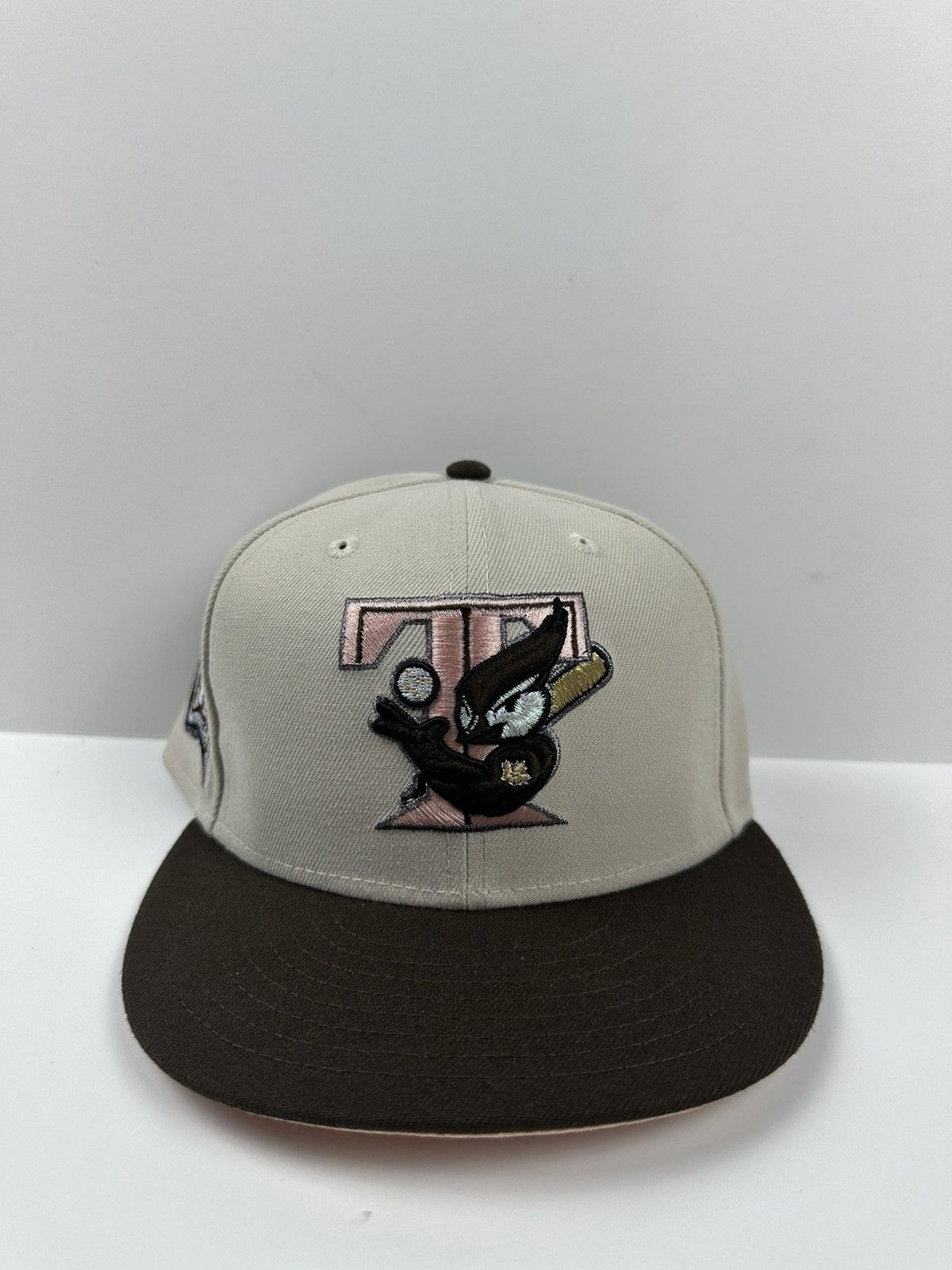 image of New Era x Topperz Toronto Blue Jays Fitted Hat Size 7 1/8 in Brown, Men's