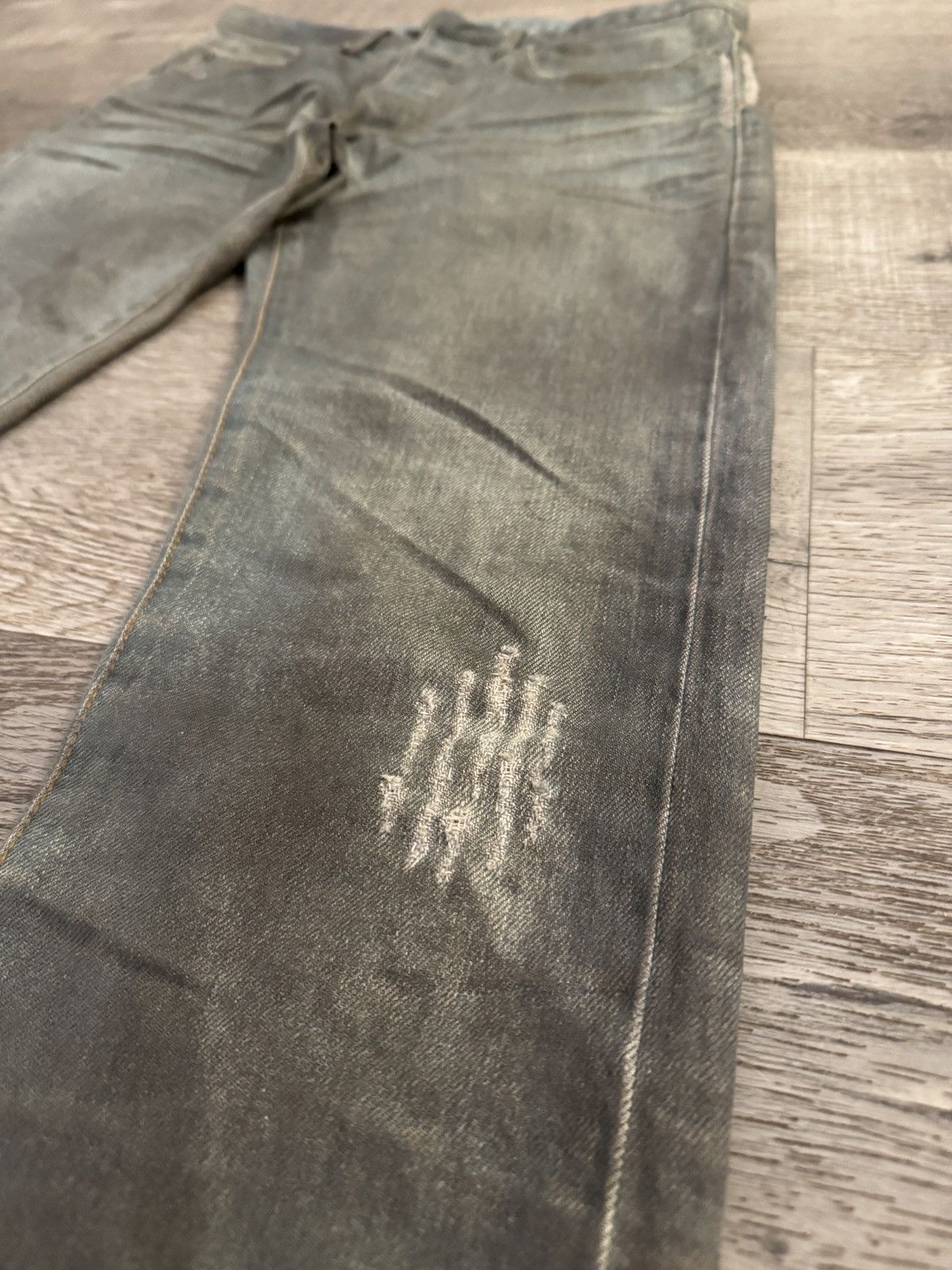 Dior Dior strip dirty Bleu Clair 04 Hedi Slimane denim Size US 29 - 4 Thumbnail