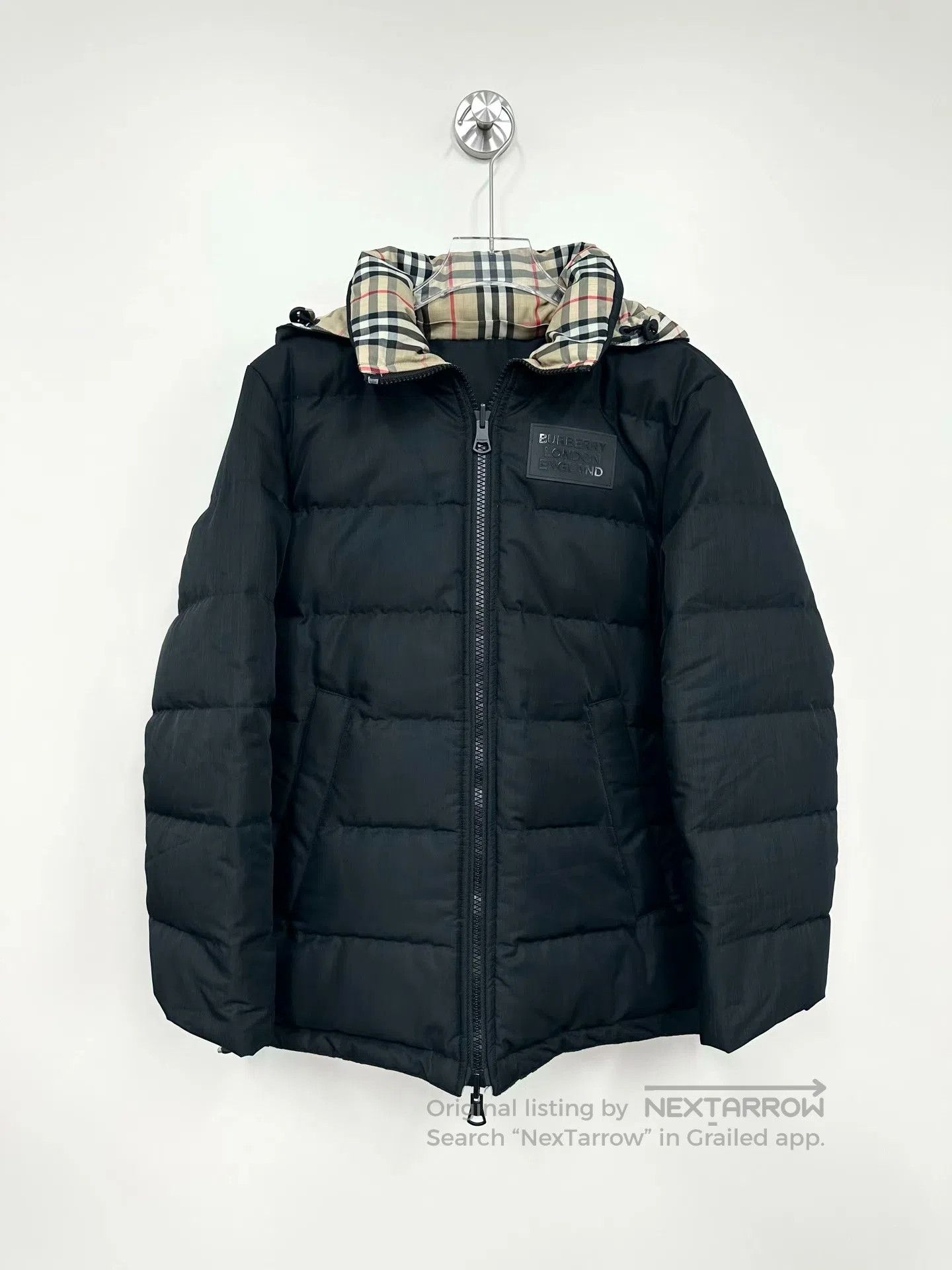 Burberry Burberry Classic Plaid Logo Double-Sided Down Jacket| Size XXS / US 00 / IT 34 - 3 Thumbnail