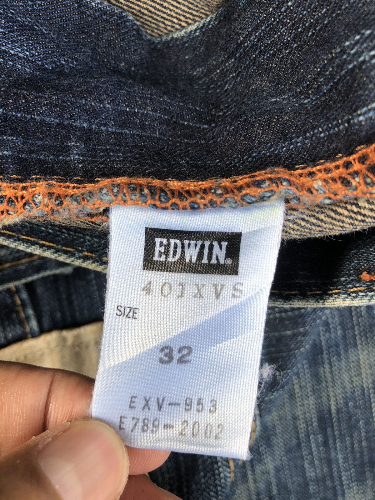 If Six Was Nine Edwin XVS Flared Jeans Bootcut Distressed Jeans Buckle back Size US 34 / EU 50 - 20 Thumbnail