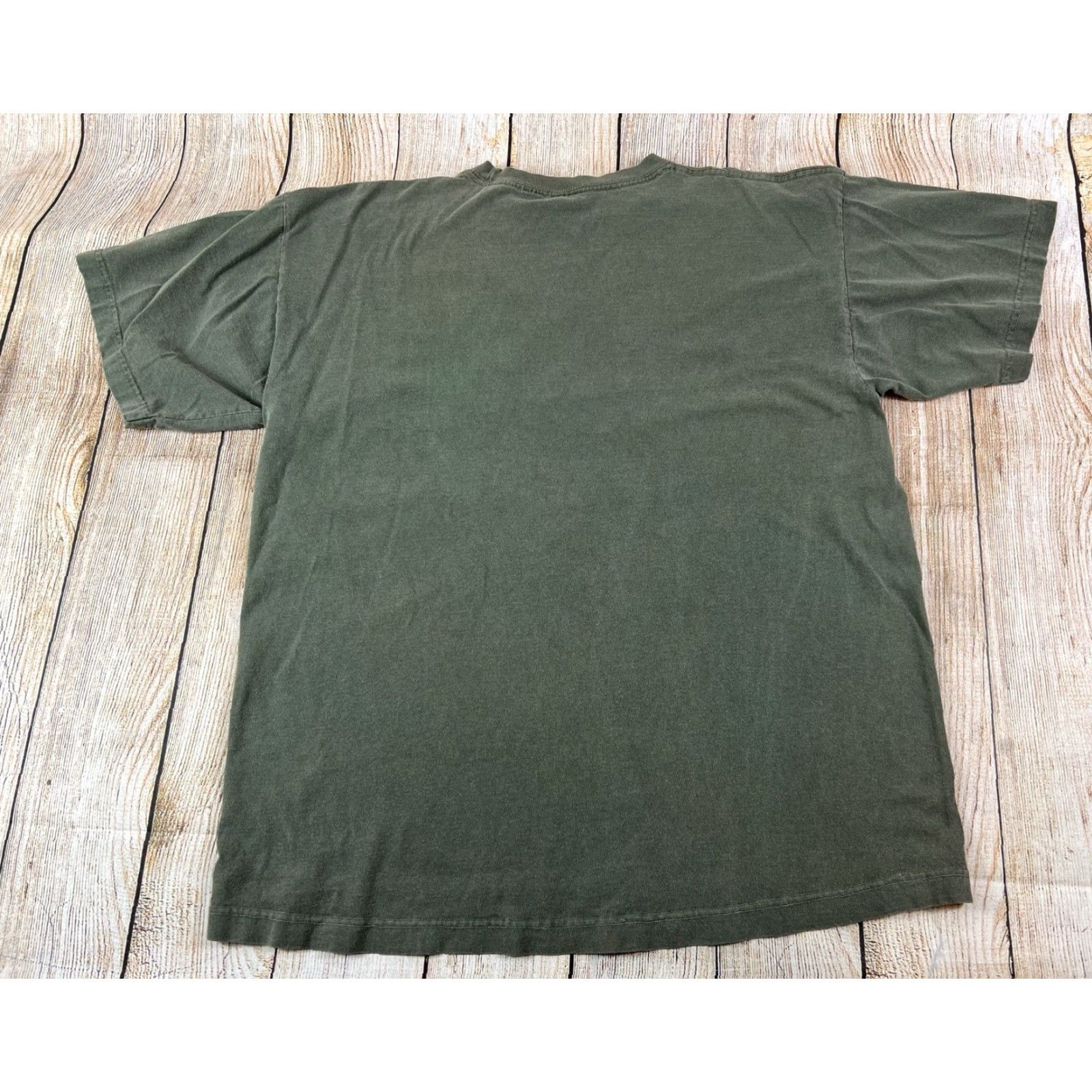 Vintage VINTAGE Deer Buck Release The Animal Within You Green T Shirt XL Men Graphic Print 90s Animals Nature Mens Size US XL / EU 56 / 4 - 2 Thumbnail