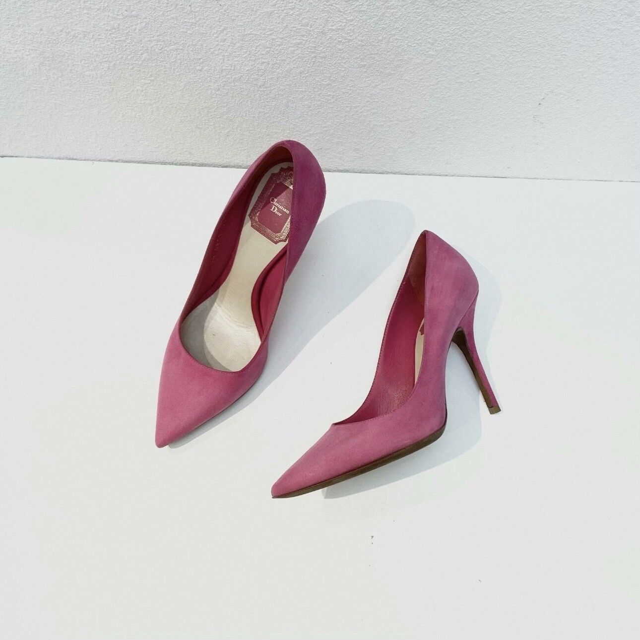 Dior Christian Dior Cherie Pointy pink suede high heels Size US 6.5 / IT 36.5 - 2 Thumbnail