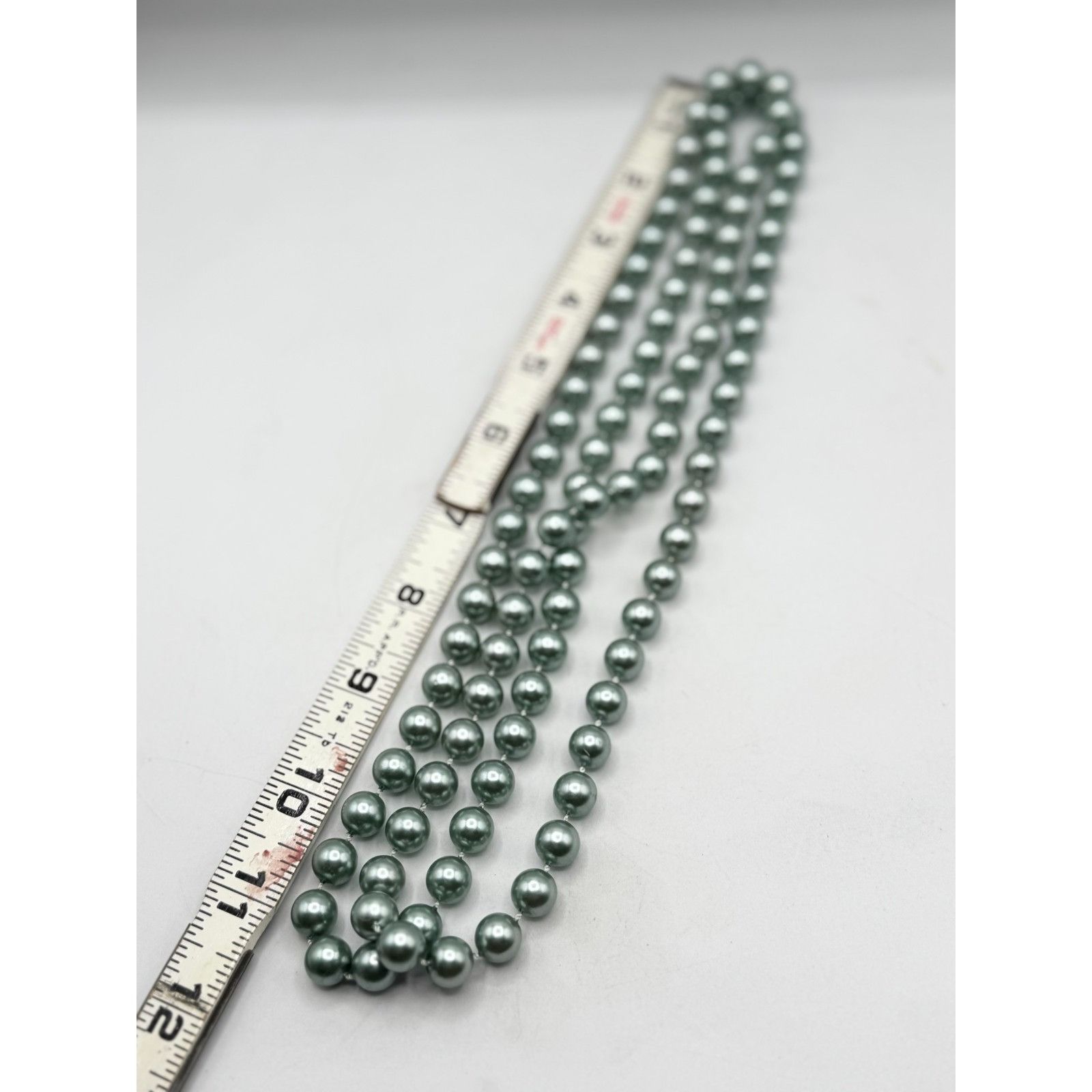 Vintage Vintage green faux pearl beaded necklace Size ONE SIZE - 5 Thumbnail