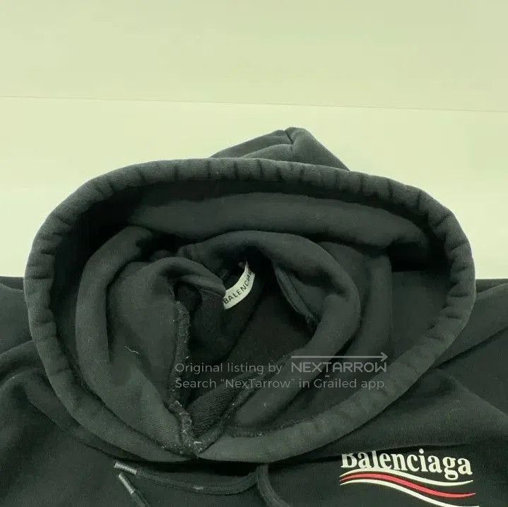 Balenciaga Balenciaga Black Logo Print Hoodie for Unisex. Size US XS / EU 42 / 0 - 1 Thumbnail